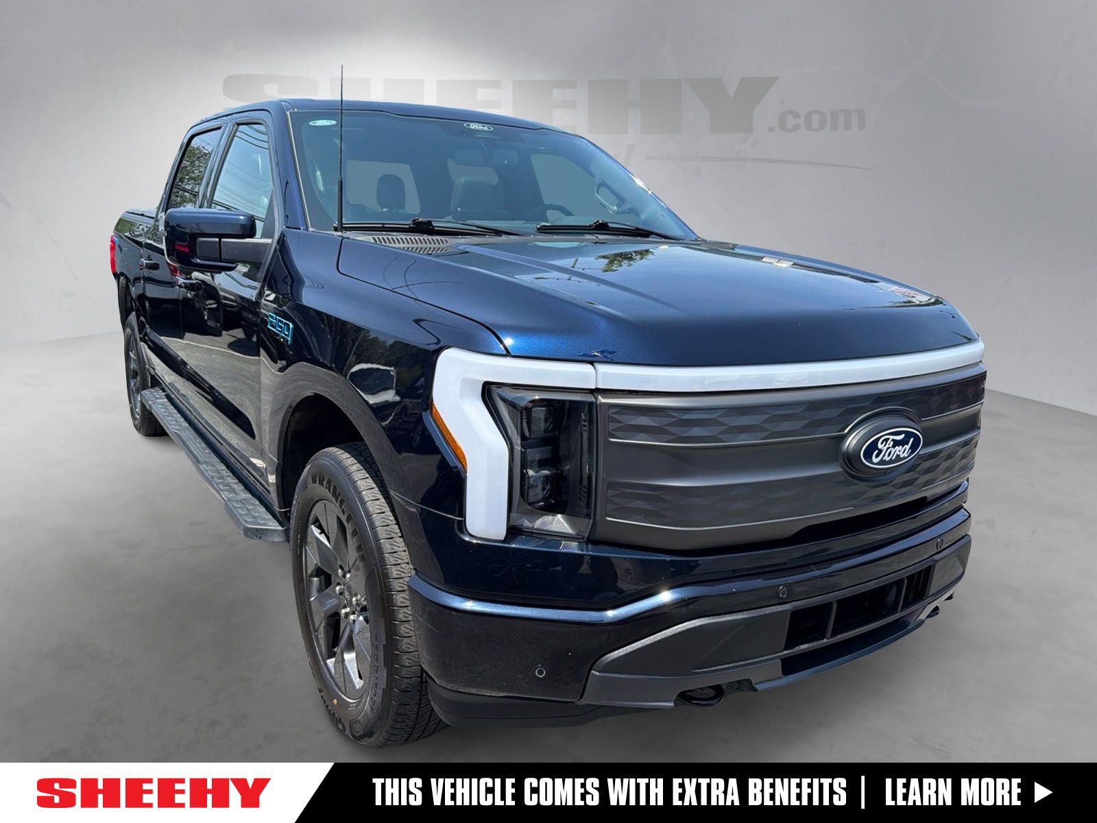 Antimatter Blue Metallic 2025 Ford F-150 Lightning Pickup Truck All-Wheel Drive Automatic