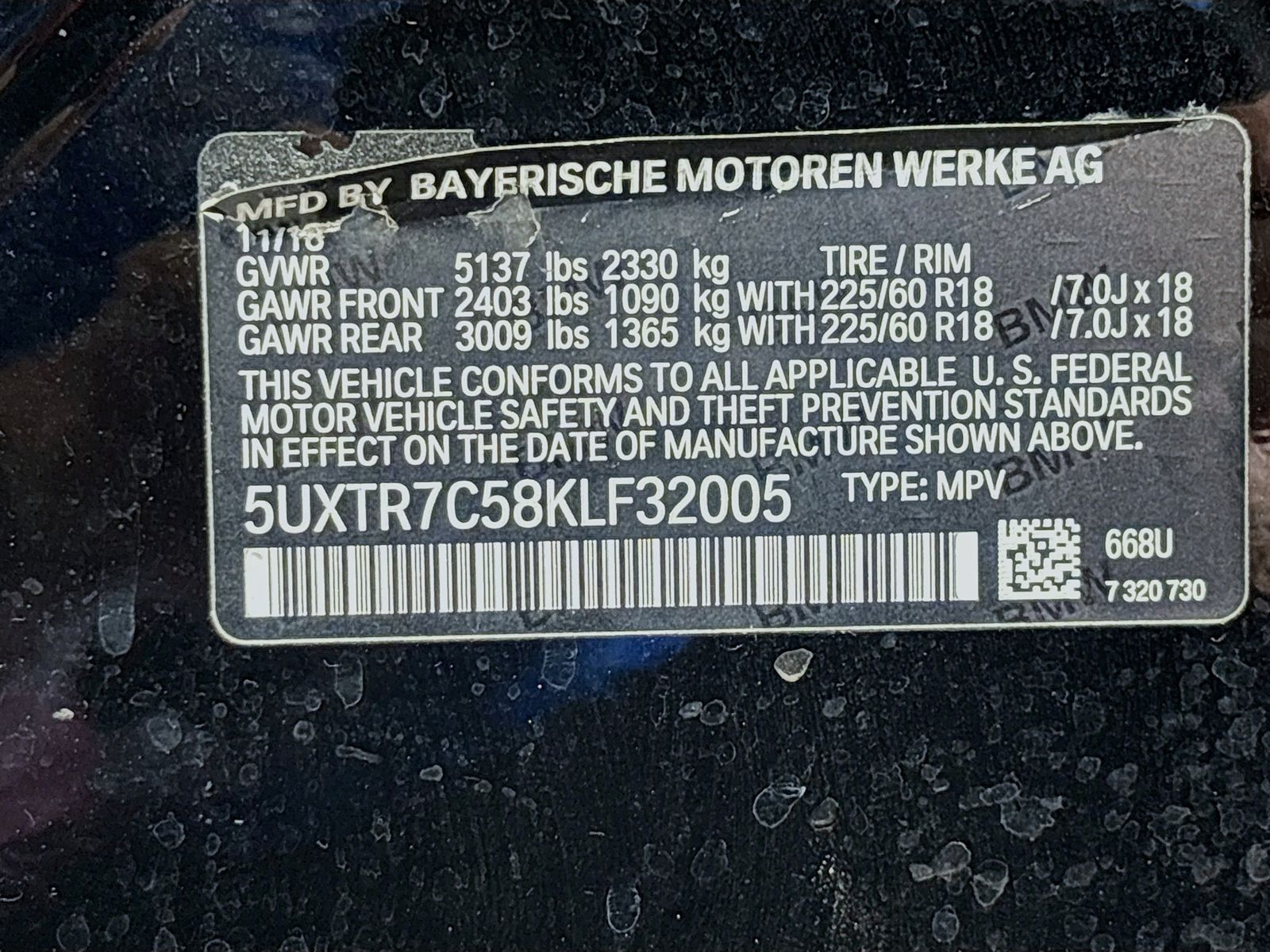 Used 2019 BMW X3 sDrive30i For Sale in OLIVE BRANCH, MS