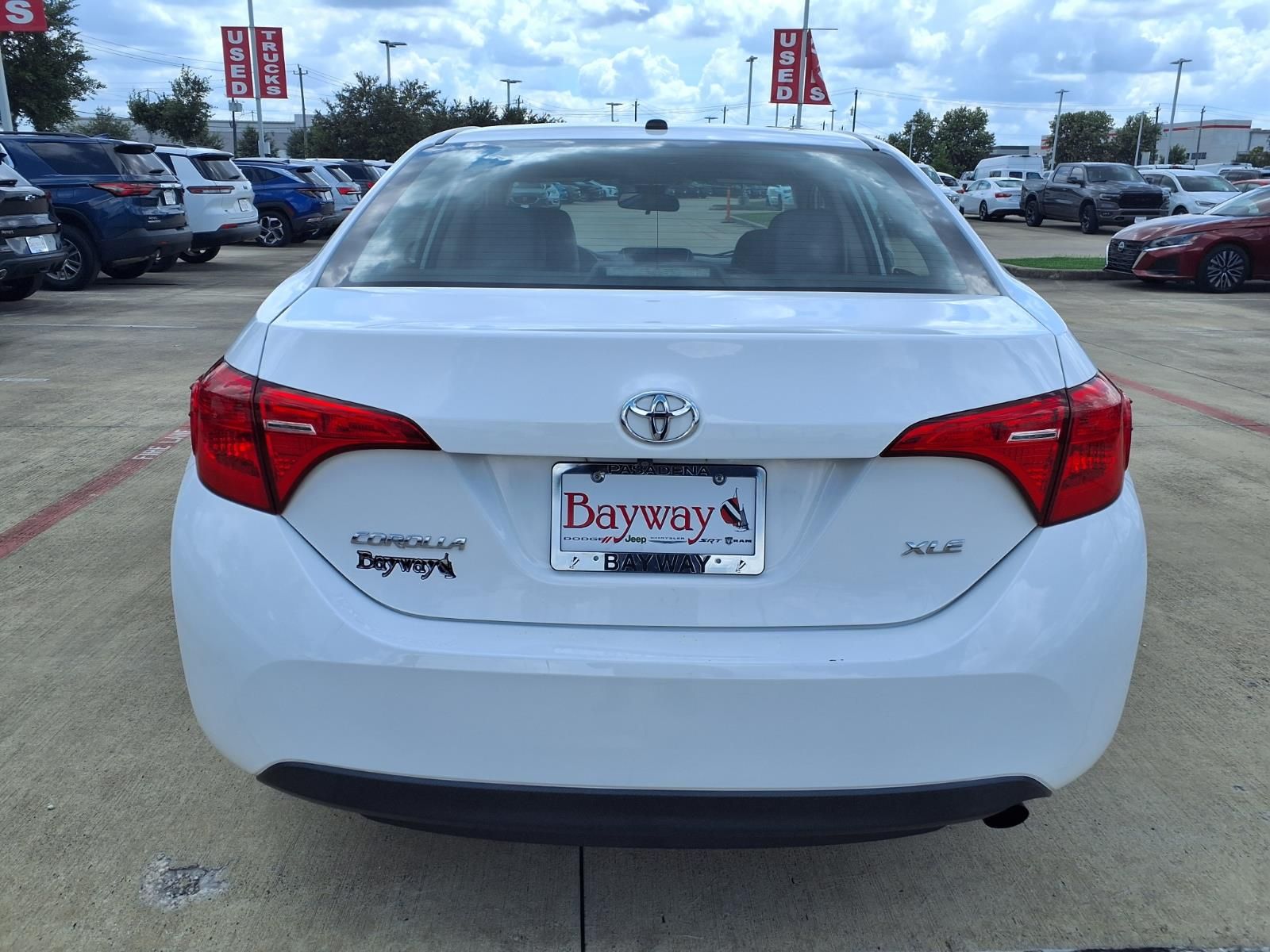 2017 Toyota Corolla XLE White at Durrett Motor Company