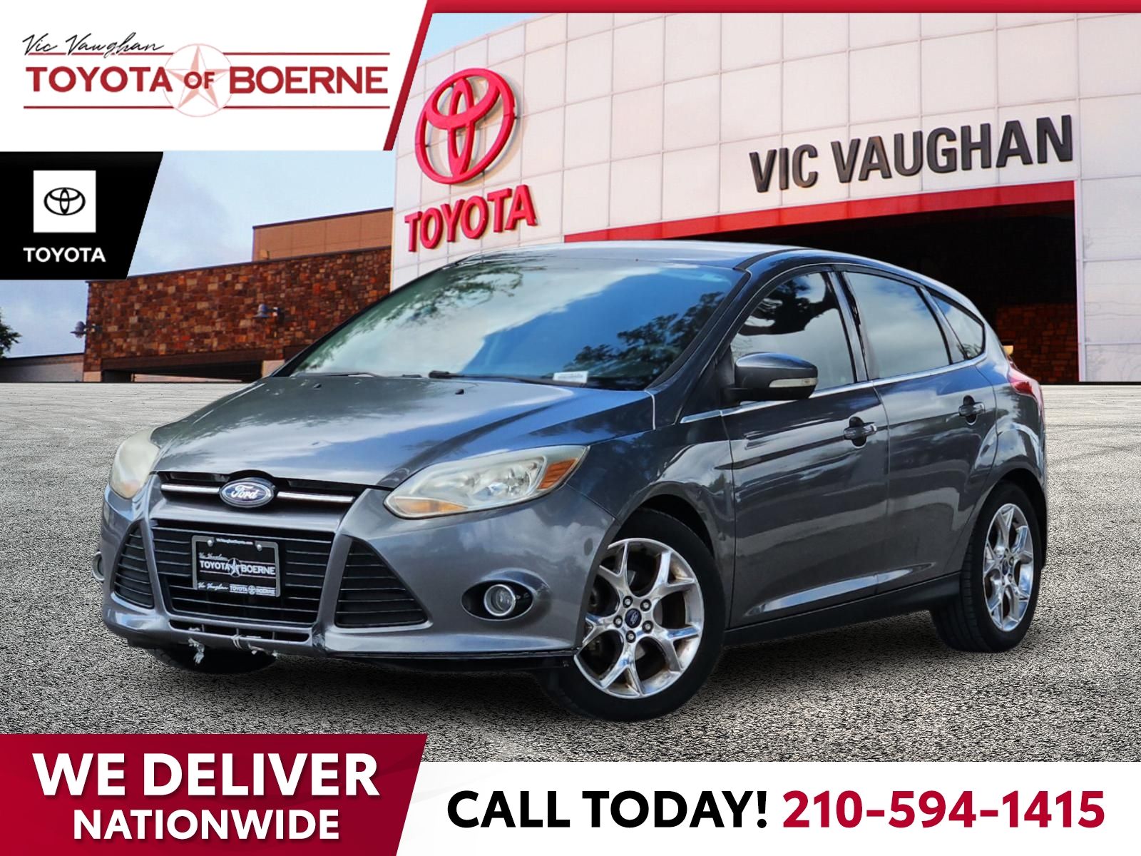 Sterling Gray Metallic 2013 Ford Focus Hatchback Front-Wheel Drive 6-Speed Automatic