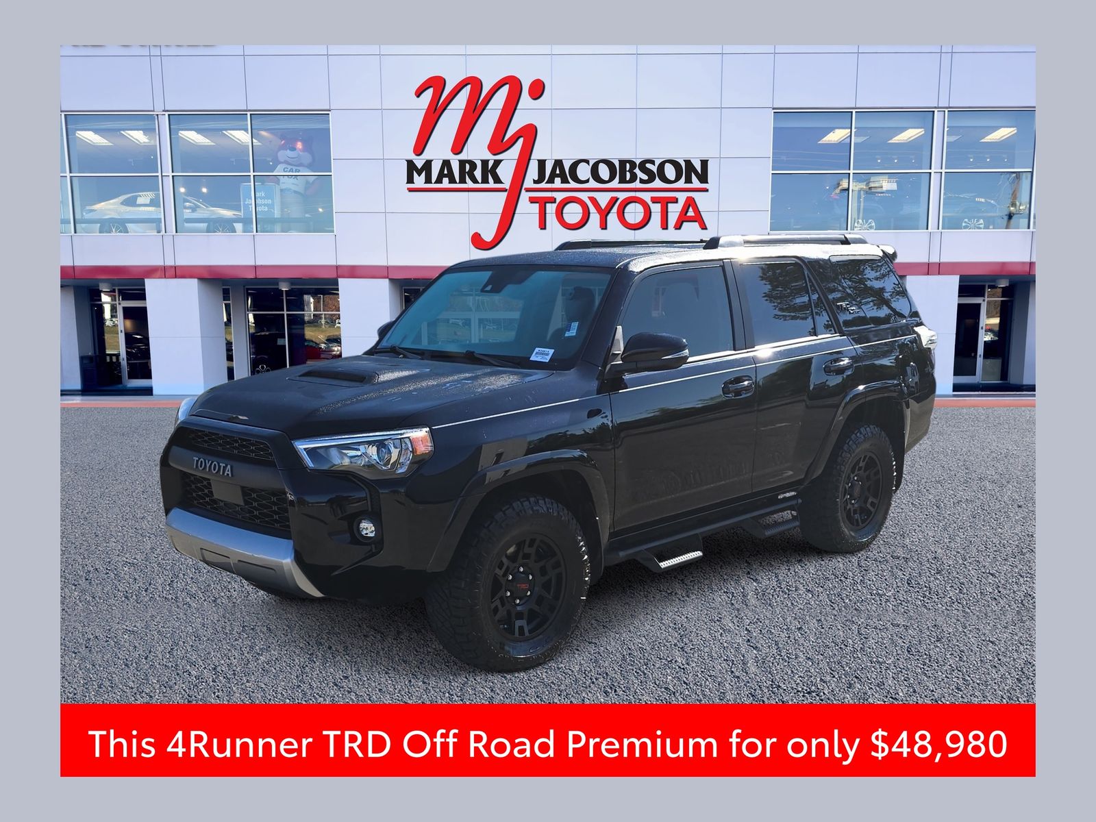 Midnight Black Metallic 2023 Toyota 4Runner TRD Off-Road Premium 4WD SUV / Crossover Four-Wheel Drive 5-Speed Automatic