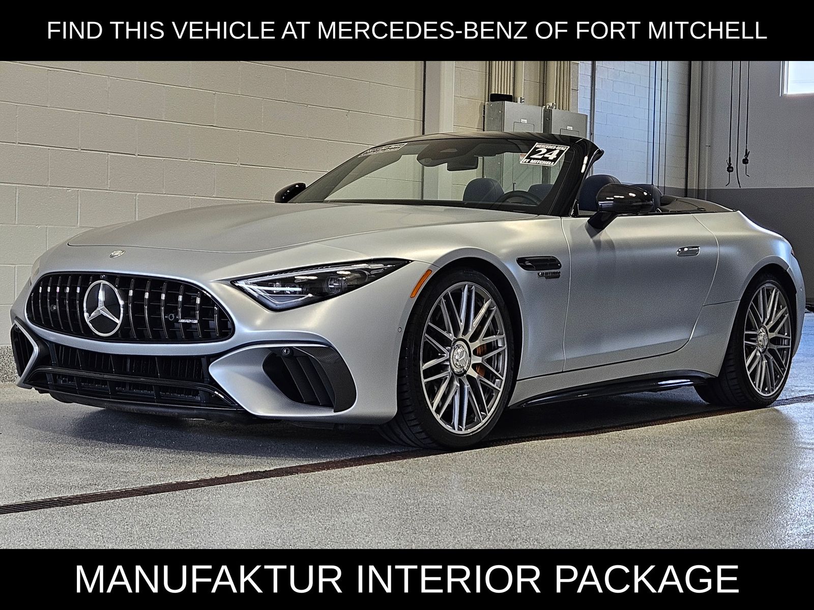 MANUFAKTUR Cirrus Silver MAGNO 2024 Mercedes-Benz SL-Class AMG SL 63 S E Performance AWD Convertible All-Wheel Drive 9-Speed Automatic