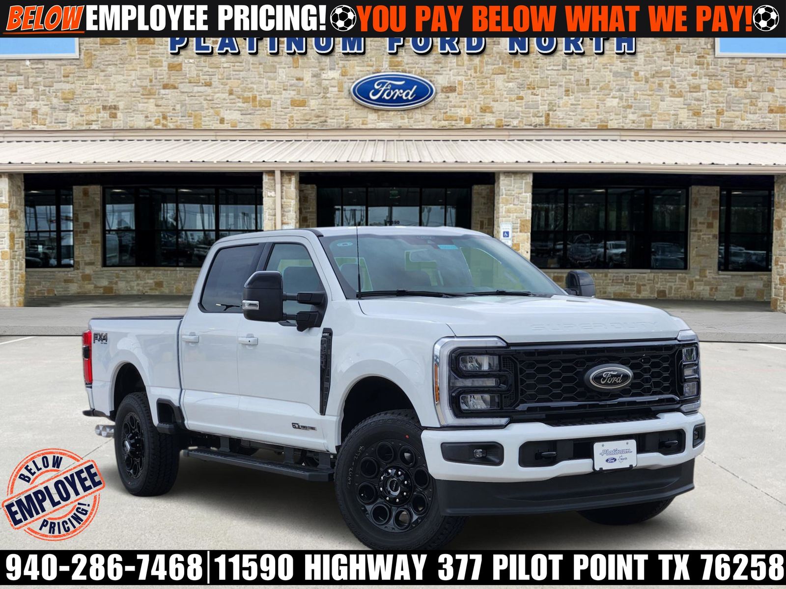 Oxford White 2026 Ford F-250 Super Duty Lariat Crew Cab 4WD Pickup Truck Four-Wheel Drive Automatic