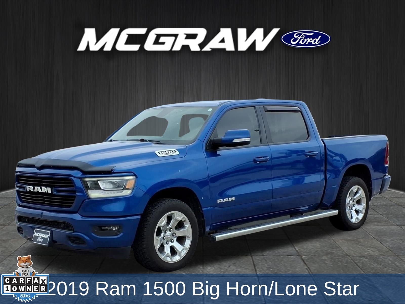 Blue Streak 2019 RAM 1500 Big Horn Crew Cab RWD Pickup Truck 4X2 8-Speed Automatic