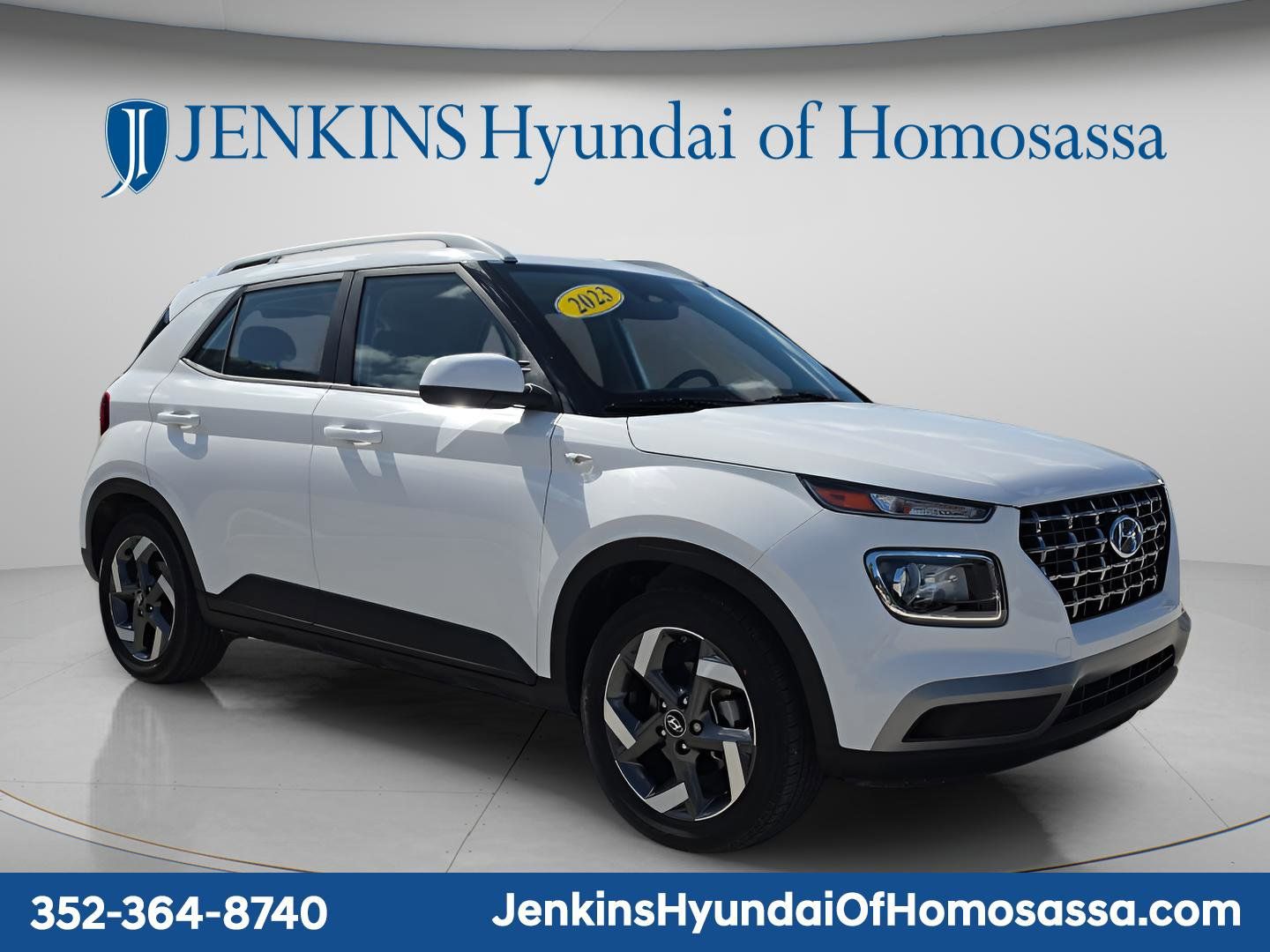 Lunar White 2023 Hyundai Venue SEL FWD SUV / Crossover Front-Wheel Drive Continuously Variable Transmission