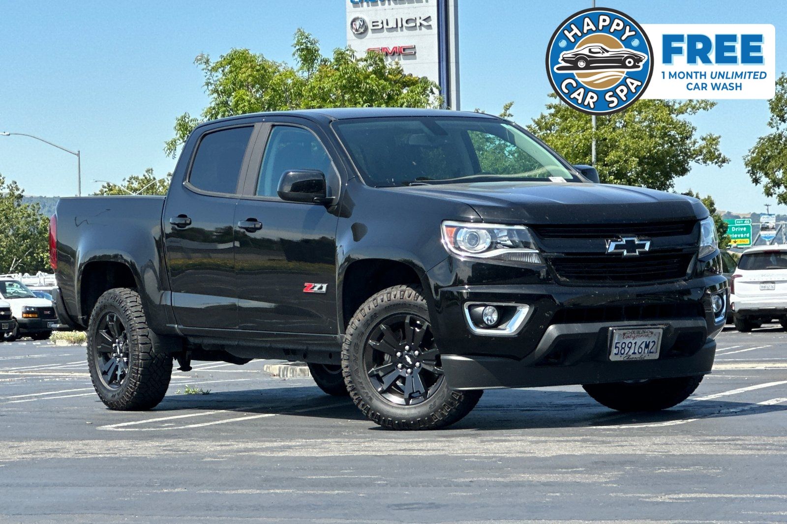 Black 2018 Chevrolet Colorado Z71 Crew Cab 4WD Pickup Truck Four-Wheel Drive 8-Speed Automatic