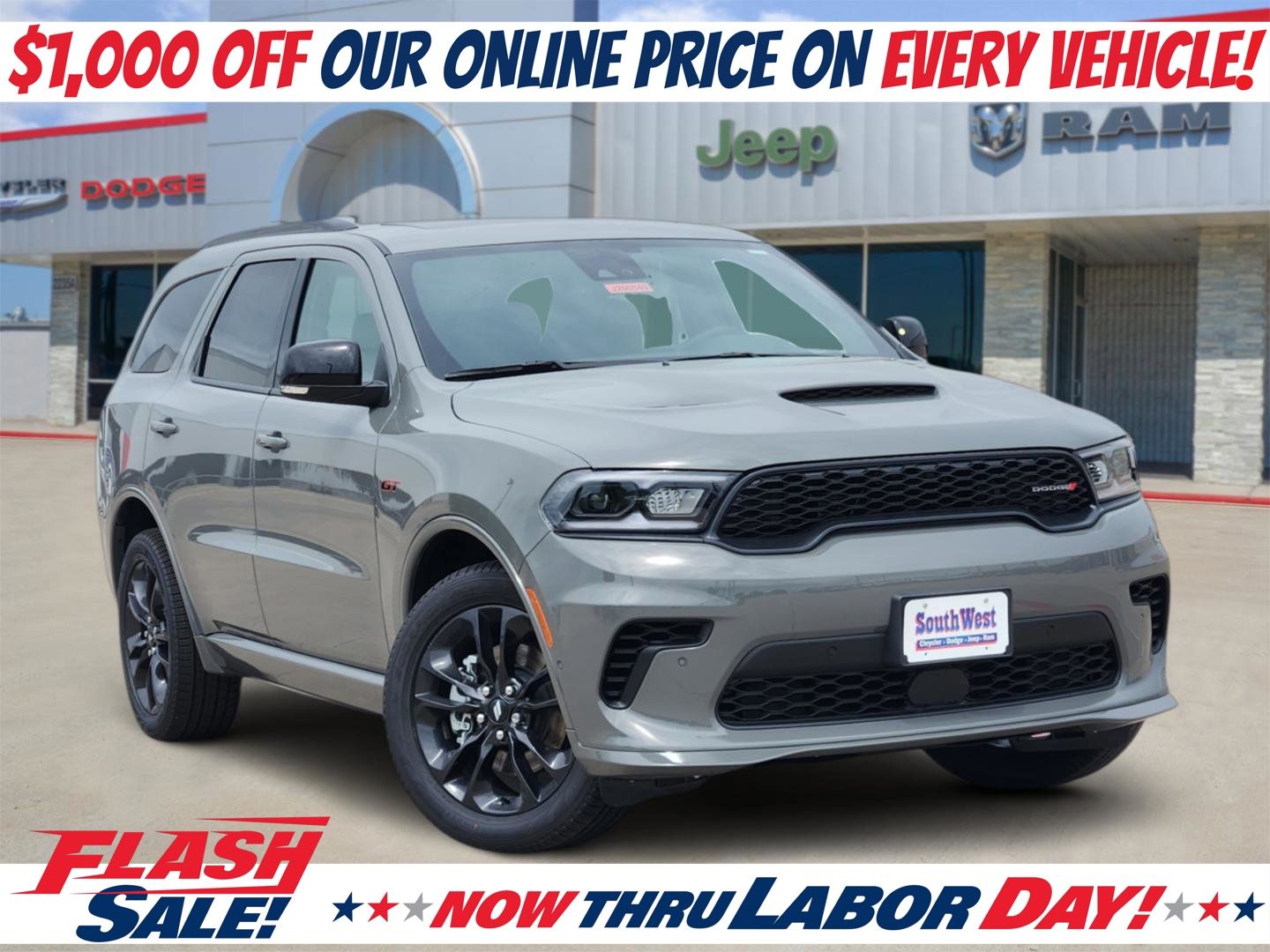 Destroyer Gray Clearcoat 2026 Dodge Durango SUV / Crossover All-Wheel Drive 8-Speed Automatic