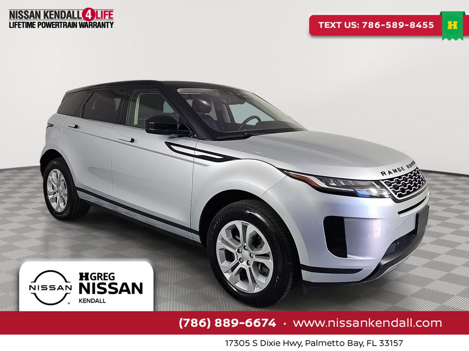 Silver 2020 Land Rover Range Rover Evoque SUV / Crossover All-Wheel Drive 9-Speed Automatic