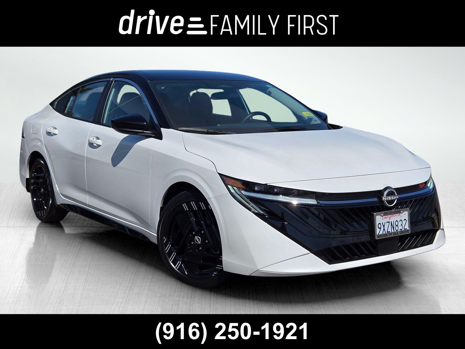 Aspen White/Super Black 2026 Nissan Sentra Sedan Front-Wheel Drive Continuously Variable Transmission
