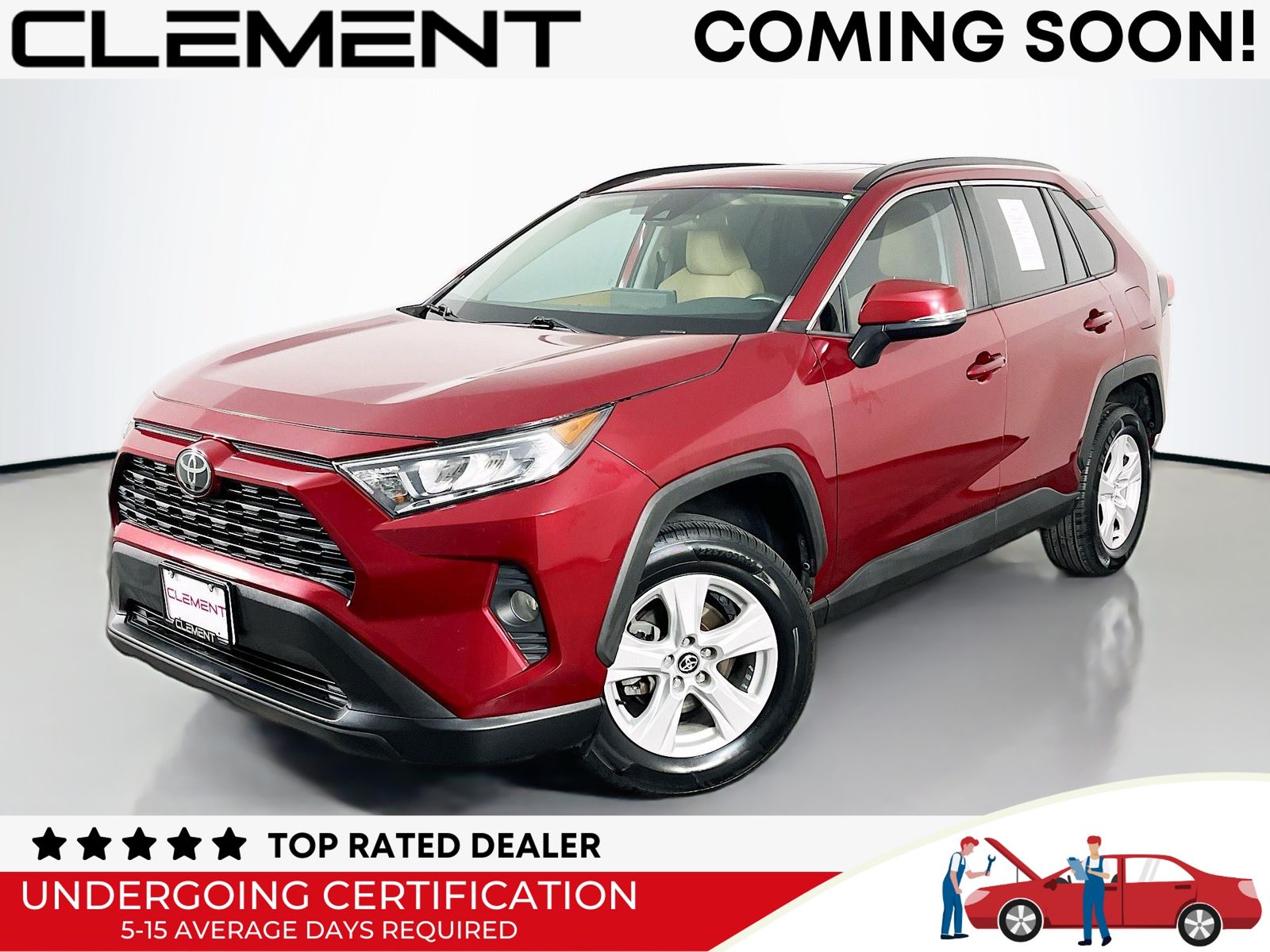 Red (Ruby Flare Pearl) 2021 Toyota RAV4 XLE FWD SUV / Crossover Front-Wheel Drive 8-Speed Automatic