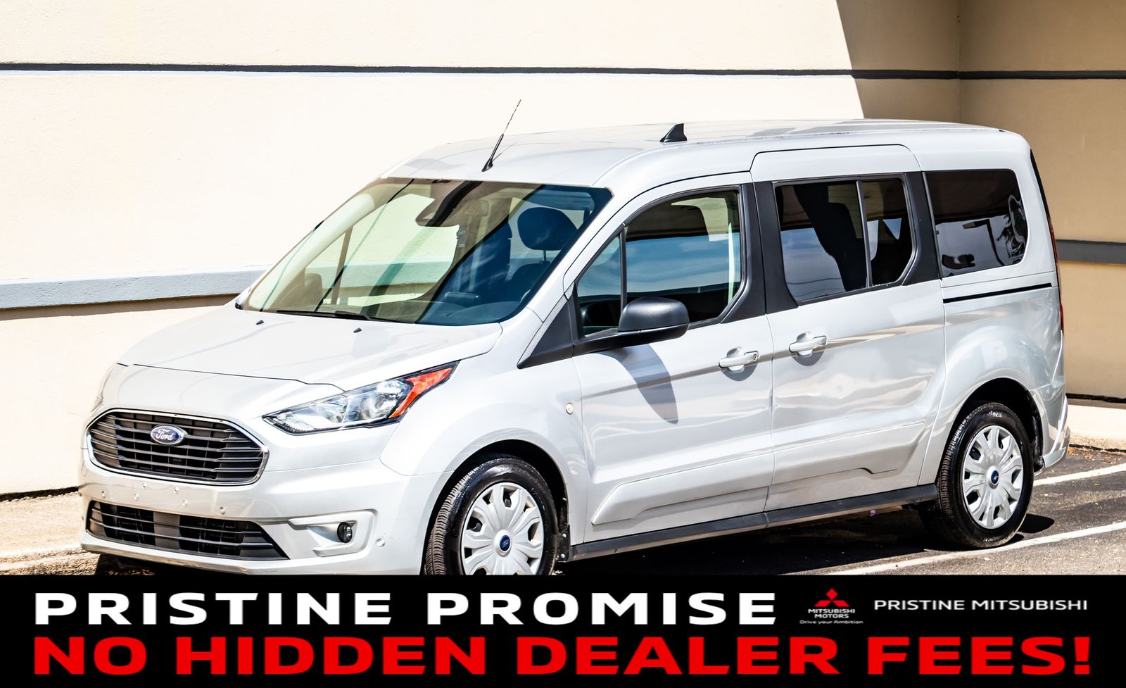 Silver 2021 Ford Transit Connect Van Front-Wheel Drive 8-Speed Automatic