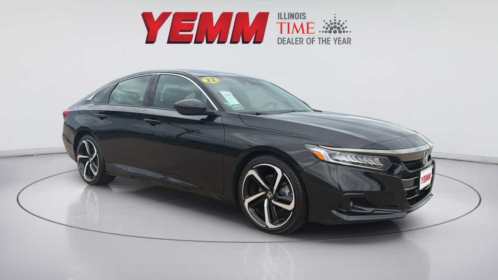 Black 2022 Honda Accord Sedan Front-Wheel Drive Continuously Variable Transmission