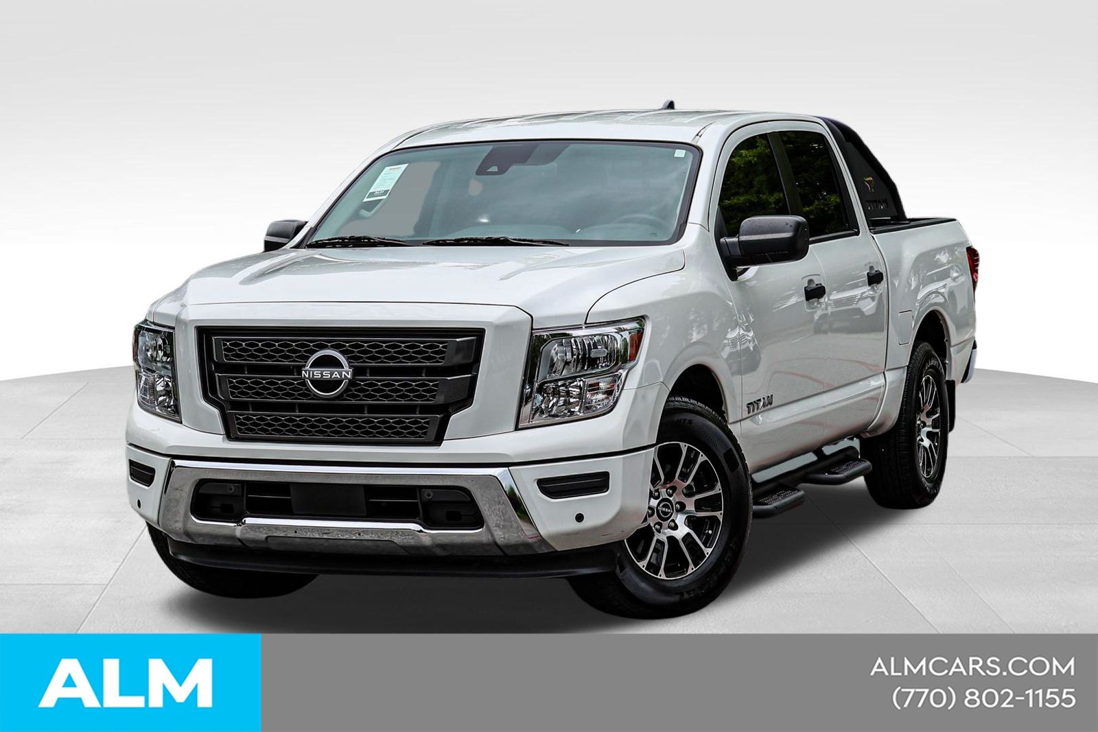 Glacier White 2024 Nissan Titan Pickup Truck 4X2 9-Speed Automatic