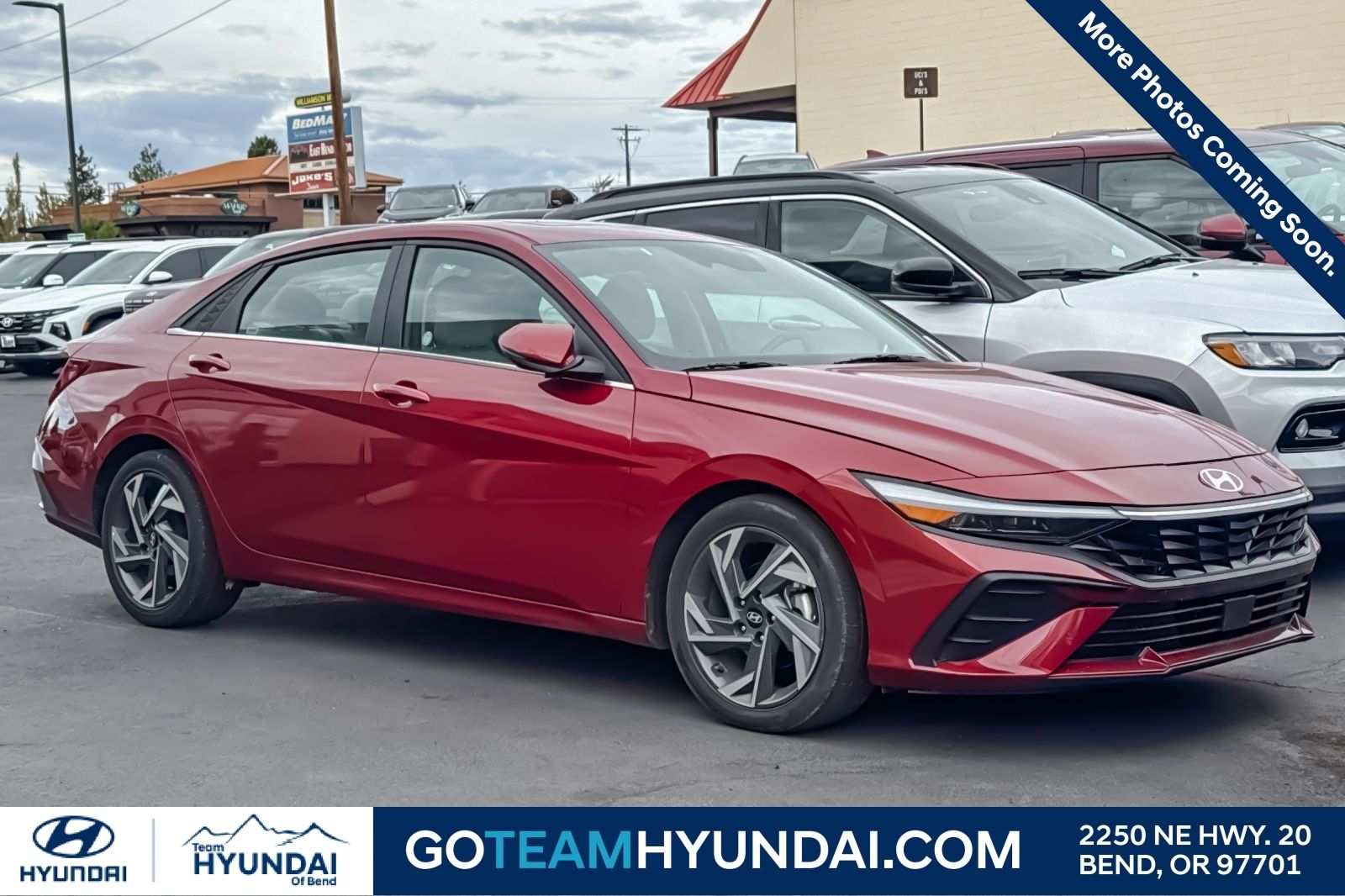 Ultimate Red 2025 Hyundai Elantra Sedan Front-Wheel Drive Continuously Variable Transmission