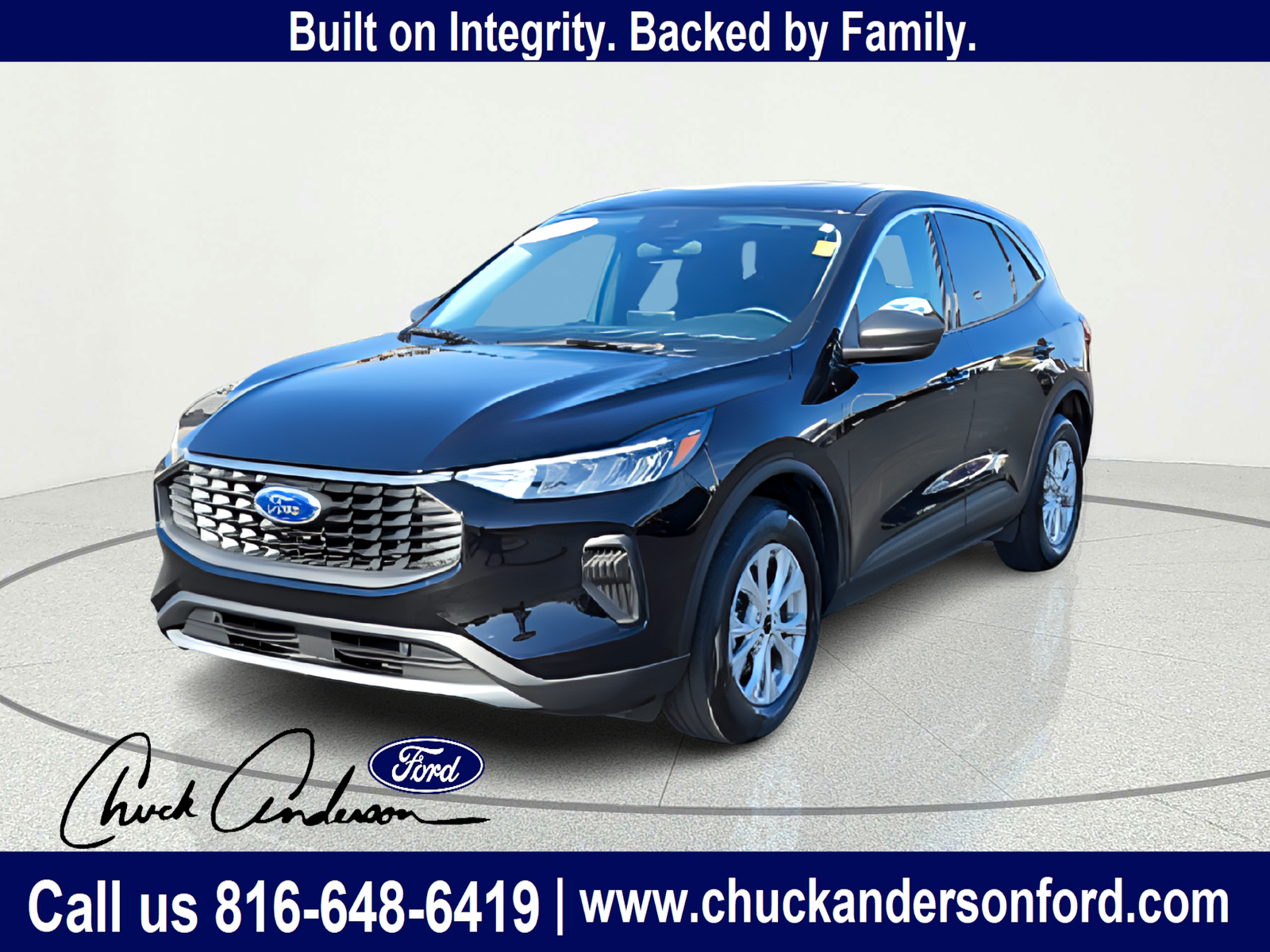 Black Metallic 2024 Ford Escape SUV / Crossover All-Wheel Drive 8-Speed Automatic