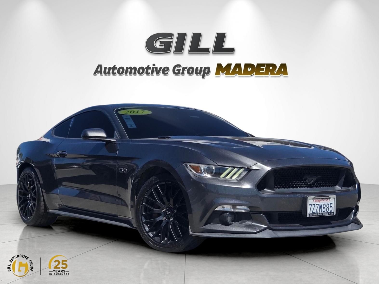 Gray (Magnetic) 2017 Ford Mustang Coupe Rear-Wheel Drive 6-Speed Manual