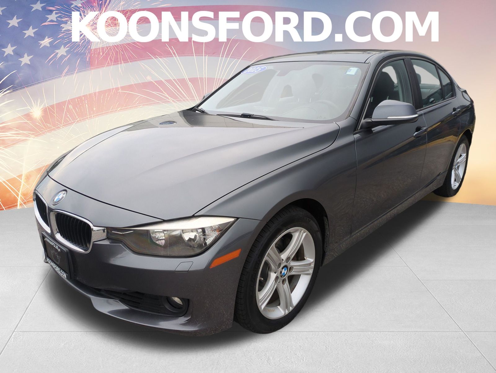 Mineral Gray Metallic 2015 BMW 3 Series Sedan All-Wheel Drive 8-Speed Automatic