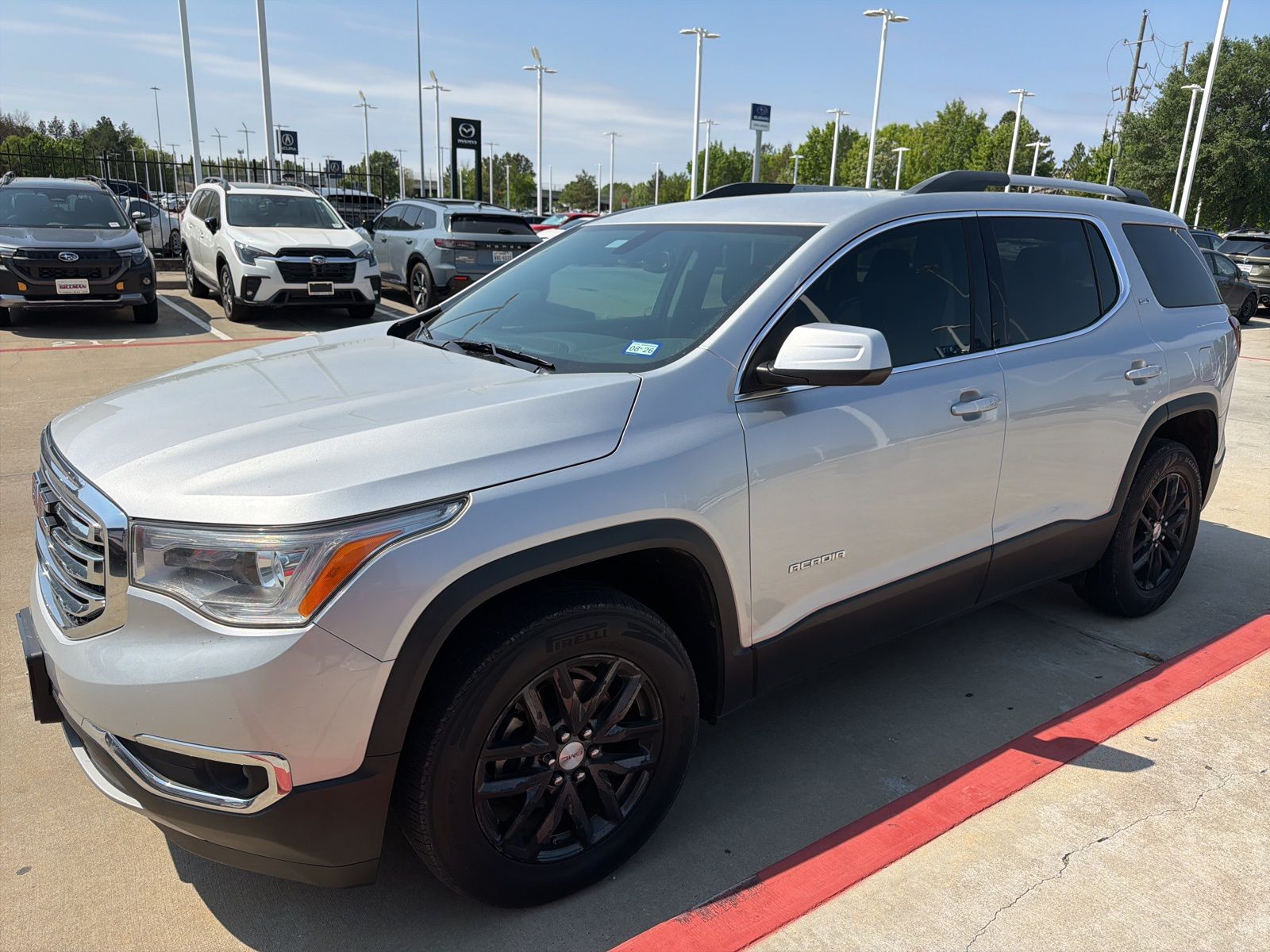 Quicksilver Metallic 2019 GMC Acadia SLT-1 FWD SUV / Crossover Front-Wheel Drive 6-Speed Automatic