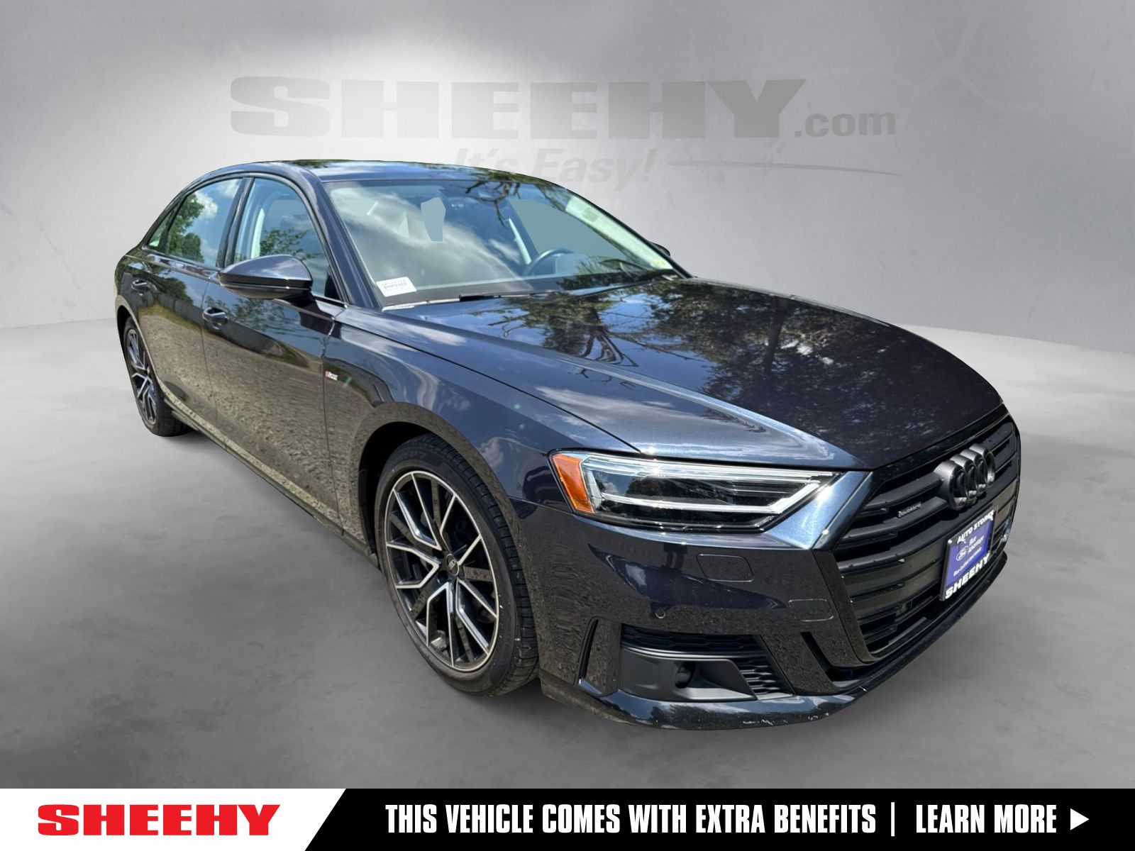Moonlight Blue Metallic 2021 Audi A8 Sedan All-Wheel Drive 8-Speed Automatic