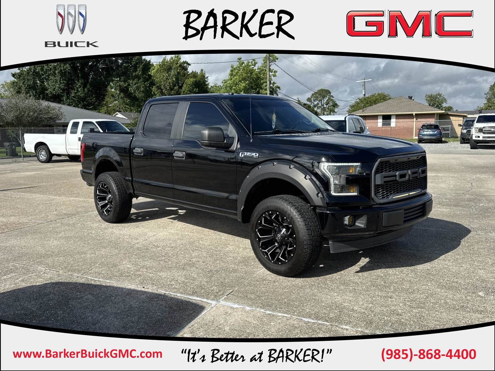 Shadow Black 2017 Ford F-150 XL SuperCrew 4WD Pickup Truck Four-Wheel Drive 6-Speed Automatic
