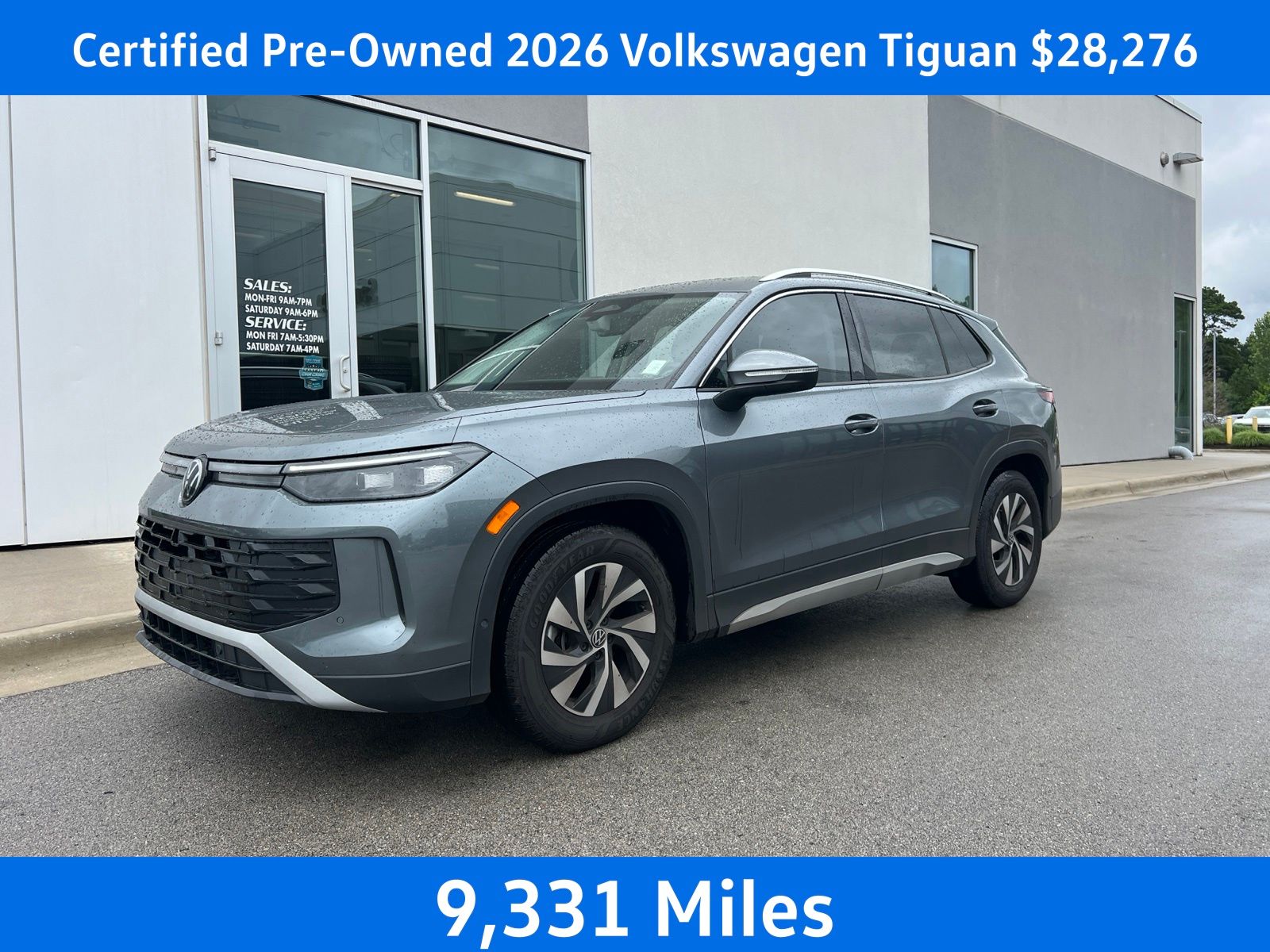 Platinum Gray Metallic 2026 Volkswagen Tiguan SUV / Crossover Front-Wheel Drive 8-Speed Automatic