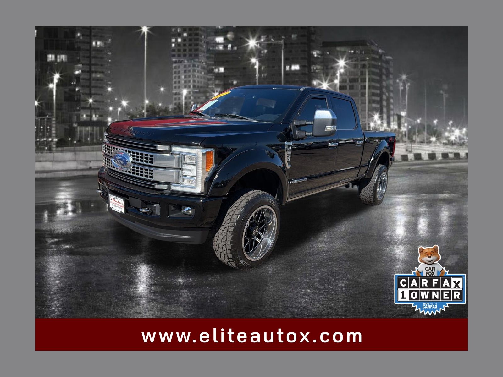 Shadow Black 2017 Ford F-250 Super Duty Platinum Crew Cab 4WD Pickup Truck Four-Wheel Drive 6-Speed Automatic