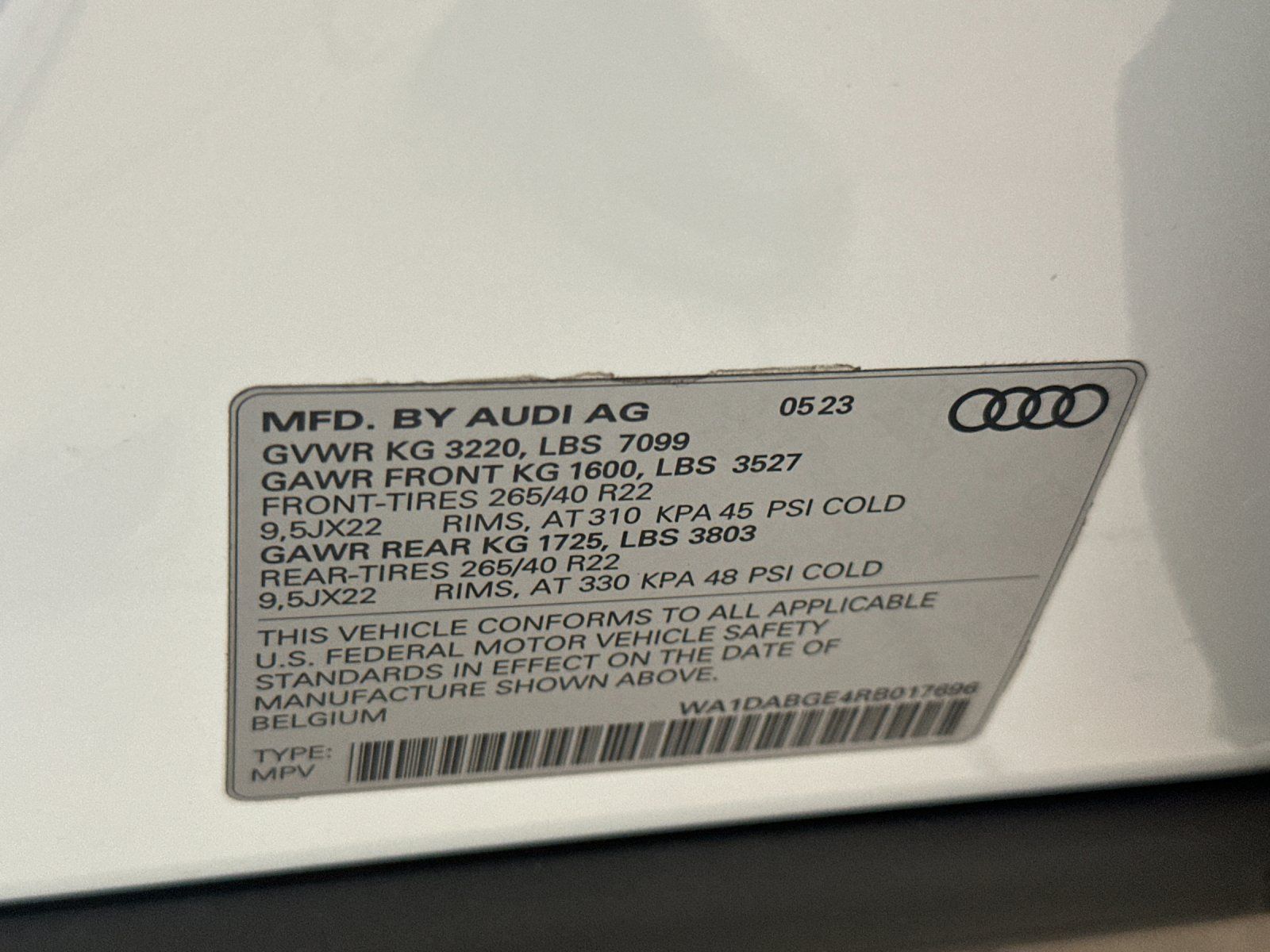 2024 Audi Q8 Sportback e-tron Prestige — full photo 27 of 27