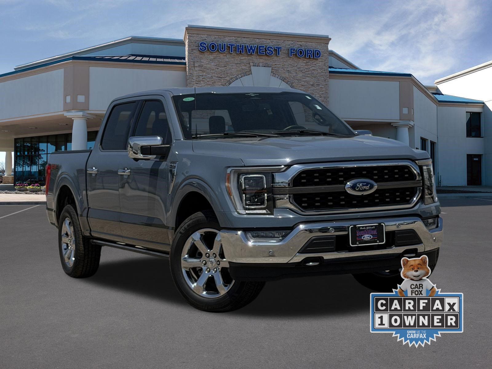 Blue (Azure Gray Metallic Tri-Coat) 2023 Ford F-150 Pickup Truck Four-Wheel Drive Automatic
