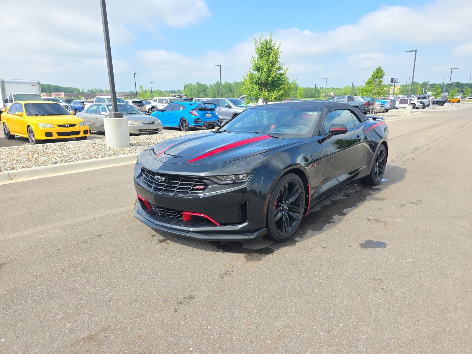 Black 2022 Chevrolet Camaro 3LT Convertible RWD Convertible Rear-Wheel Drive 6-Speed Manual