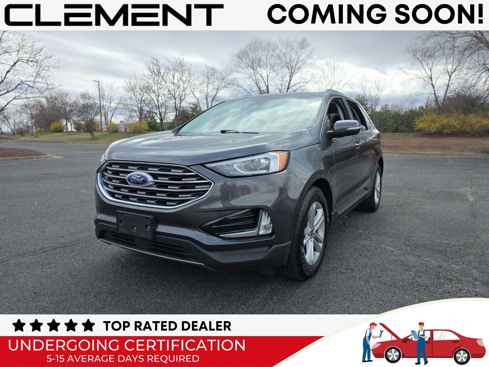 Gray (Magnetic) 2020 Ford Edge SEL AWD SUV / Crossover All-Wheel Drive 8-Speed Automatic