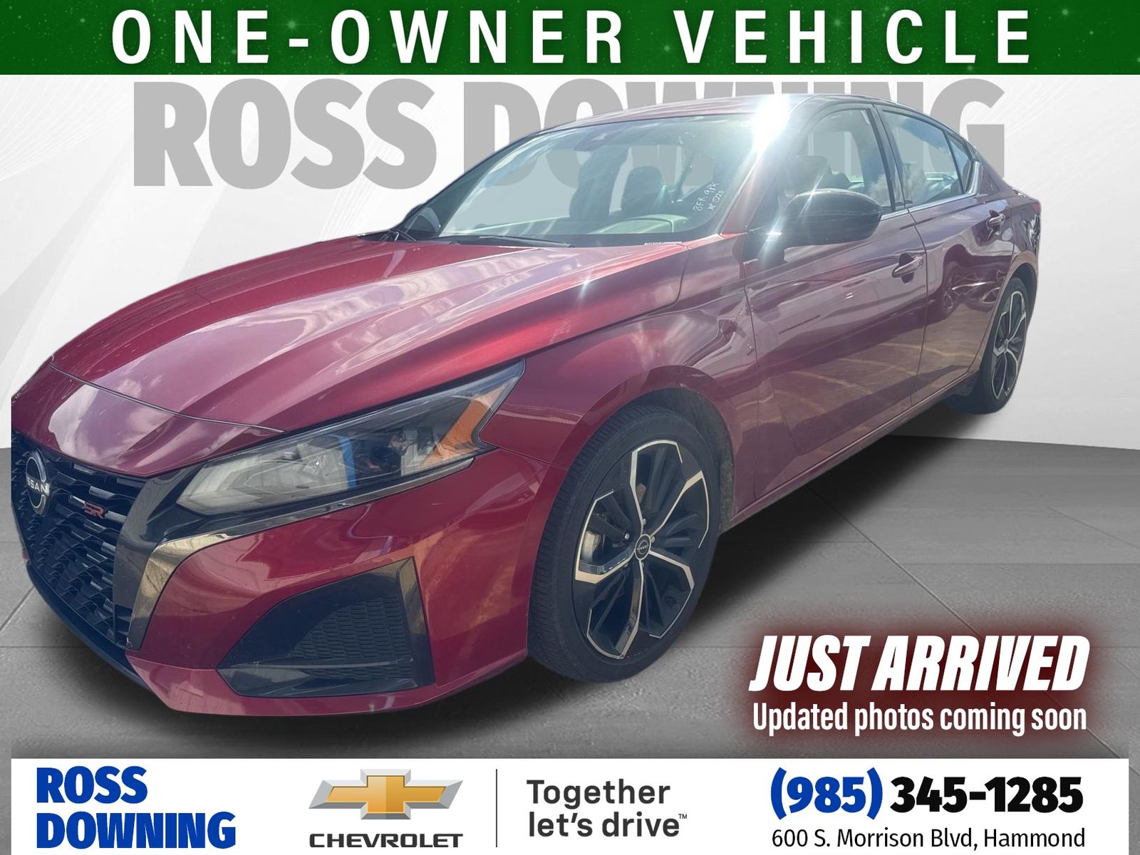 2024 Nissan Altima 2.5 SR Red at Ross Downing Chevrolet