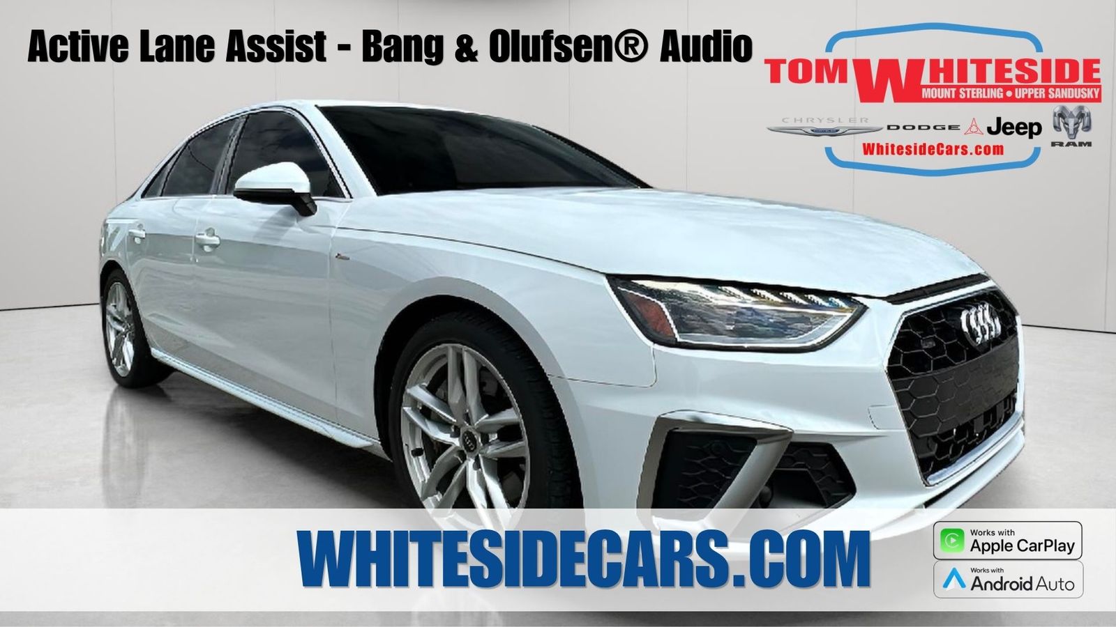 Glacier White 2022 Audi A4 Sedan All-Wheel Drive 7-Speed Automatic