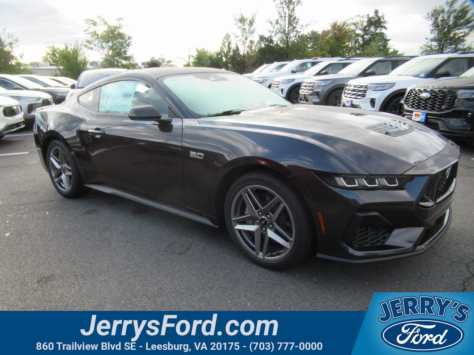 Dark Matter Gray Metallic 2024 Ford Mustang Coupe Rear-Wheel Drive Automatic