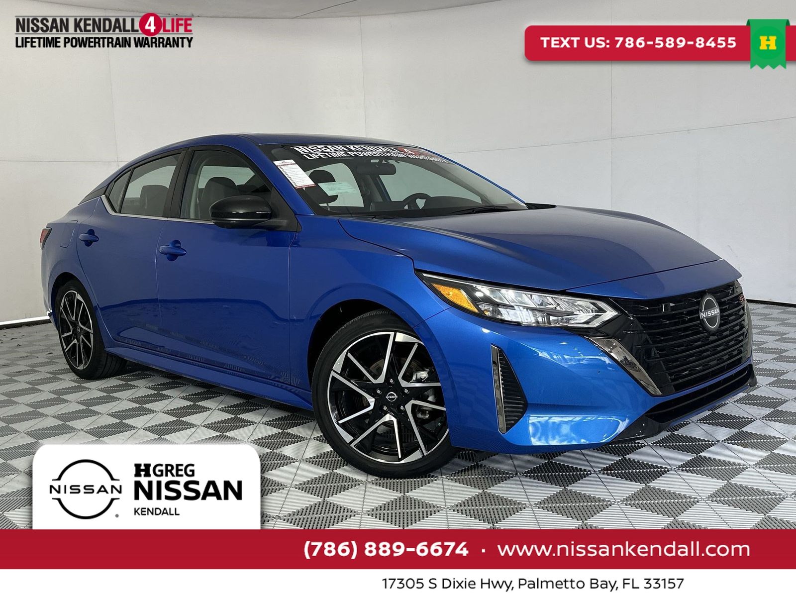 Electric Blue Metallic 2025 Nissan Sentra Sedan Front-Wheel Drive Continuously Variable Transmission