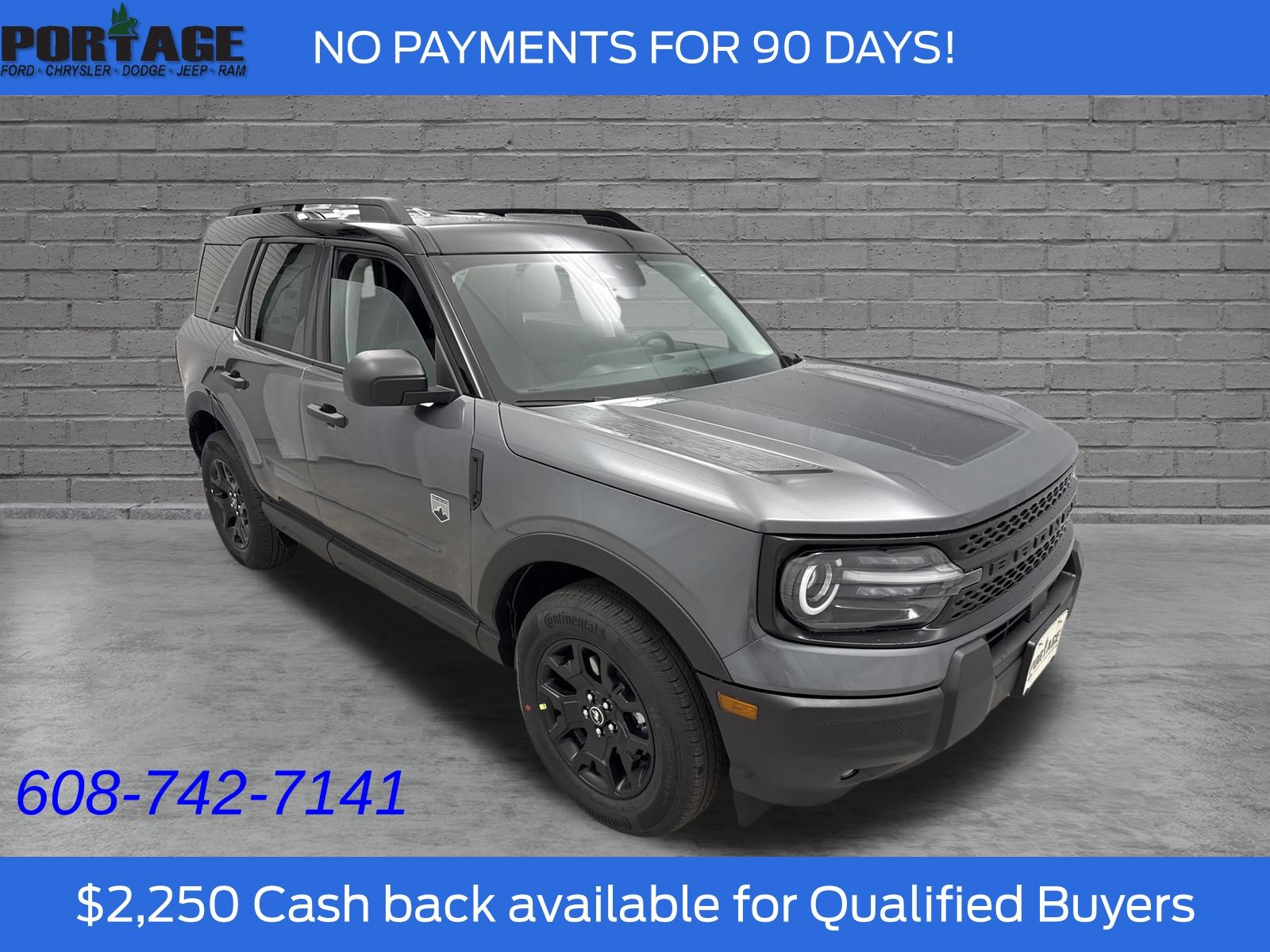 Carbonized Gray Metallic 2026 Ford Bronco Sport SUV / Crossover All-Wheel Drive 8-Speed Automatic