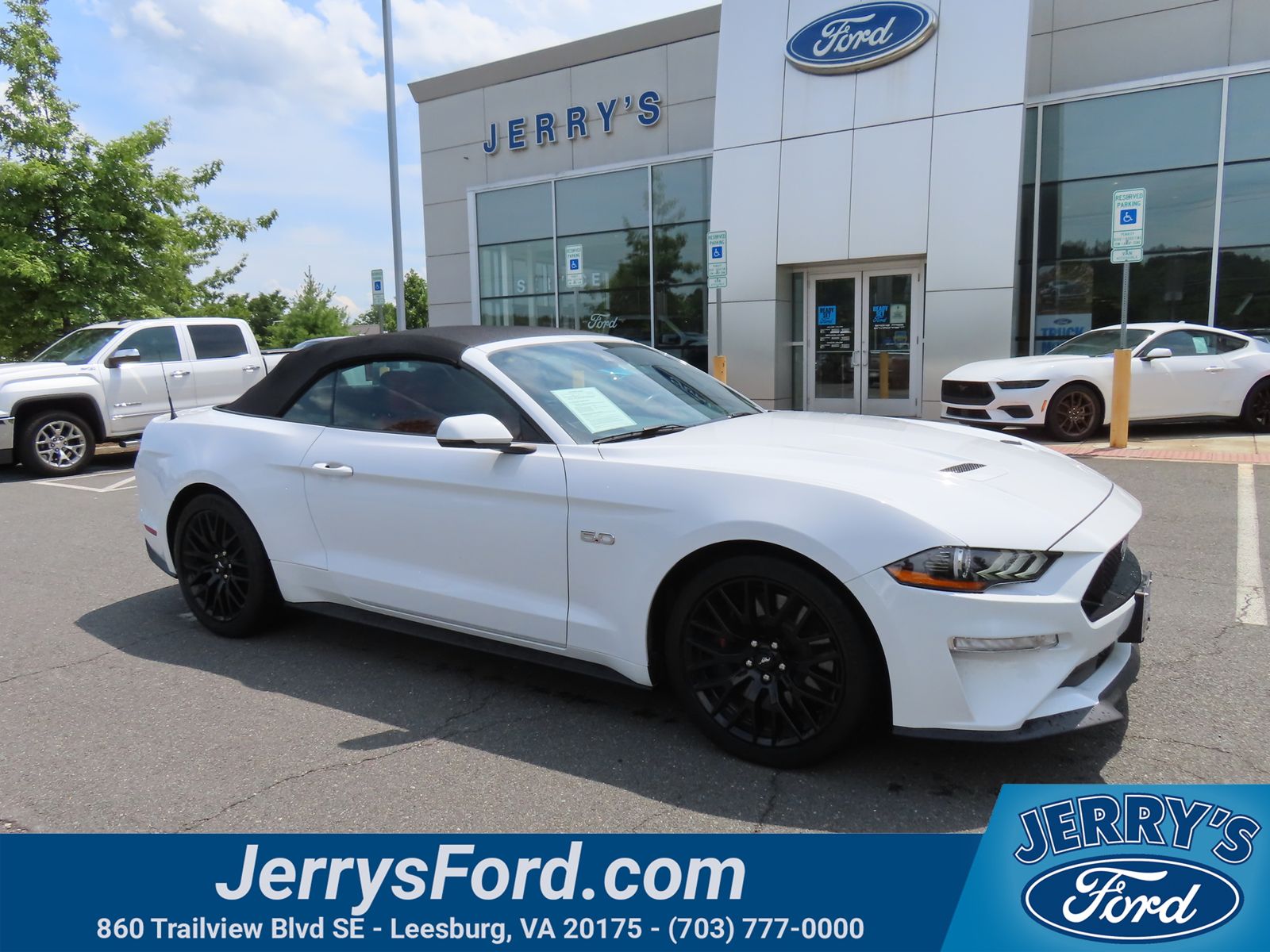 Oxford White 2019 Ford Mustang Convertible Rear-Wheel Drive Automatic
