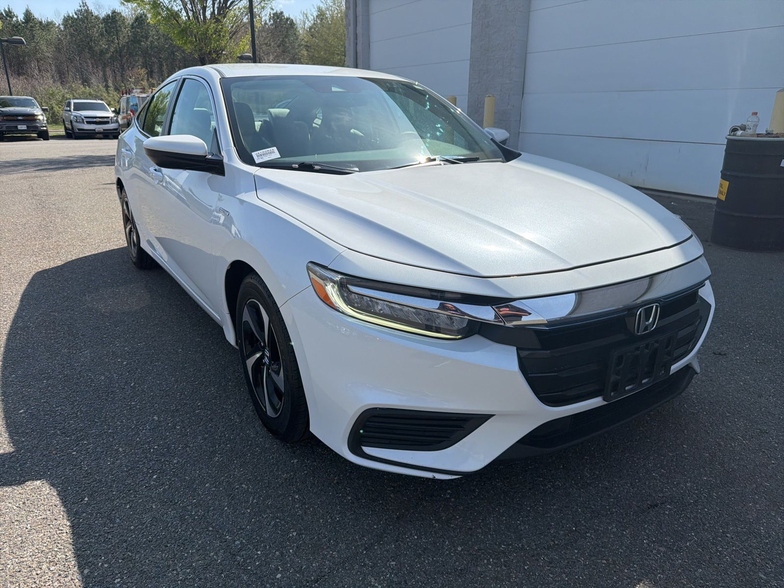 Platinum White Pearl 2022 Honda Insight EX FWD Sedan Front-Wheel Drive Continuously Variable Transmission