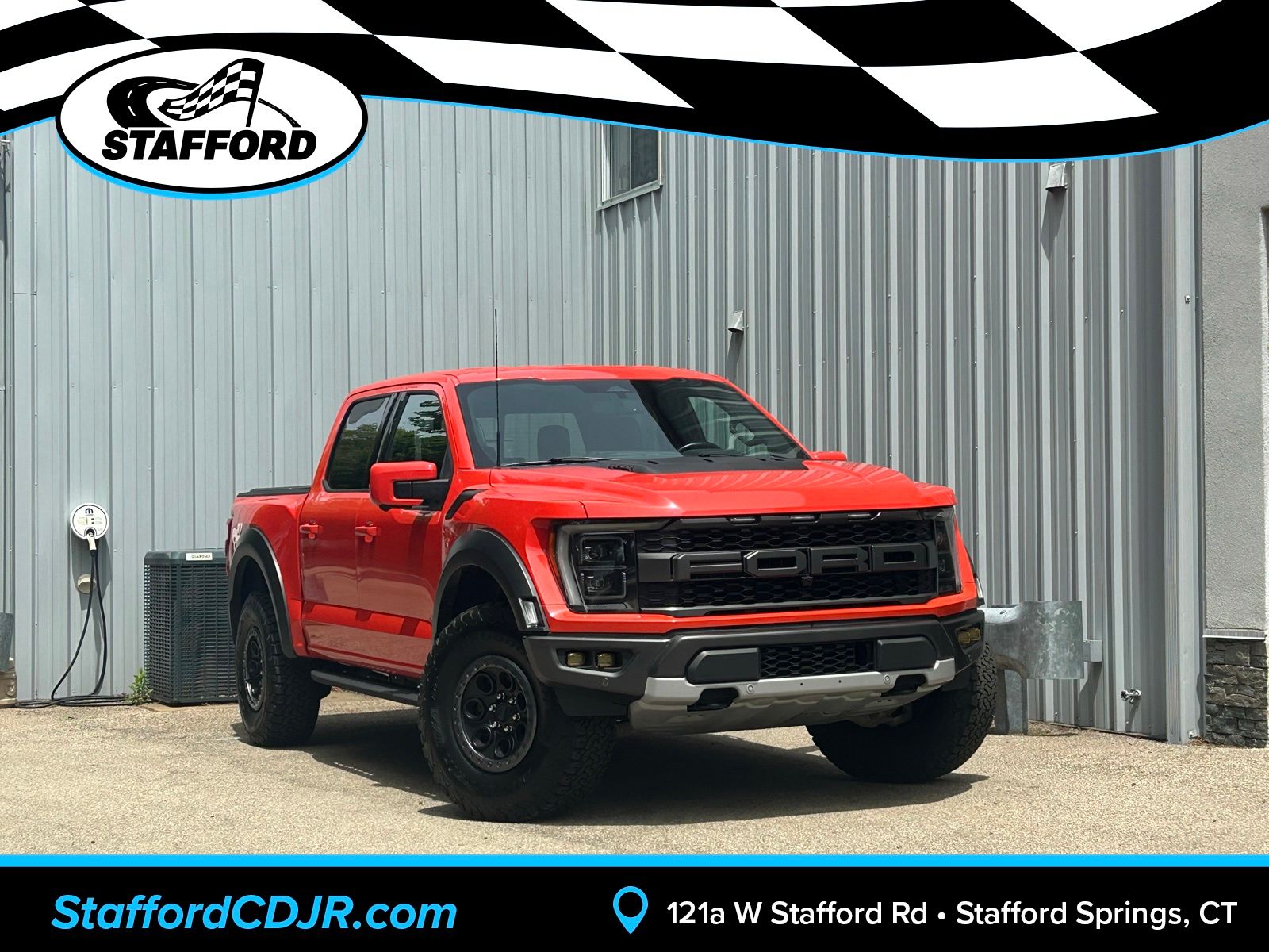 Orange 2022 Ford F-150 Pickup Truck Four-Wheel Drive Automatic
