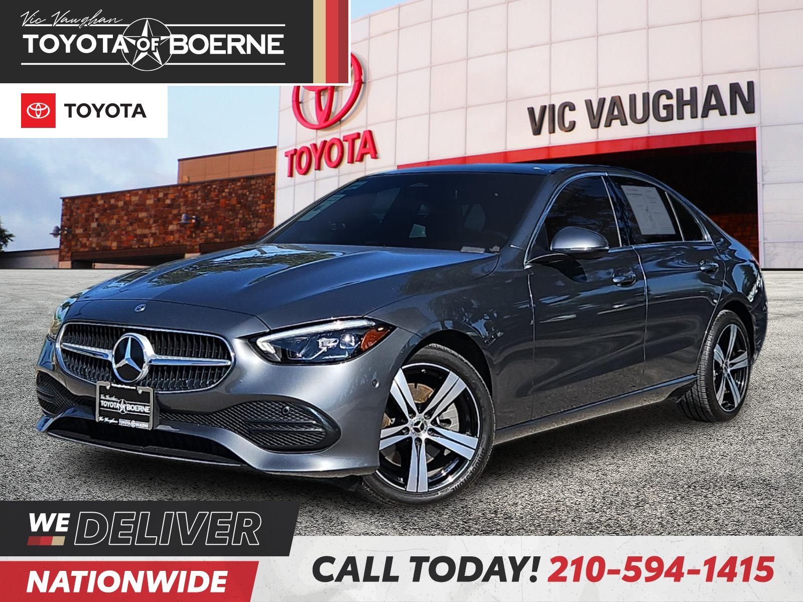 Gray Metallic 2024 Mercedes-Benz C-Class Sedan Rear-Wheel Drive 9-Speed Automatic
