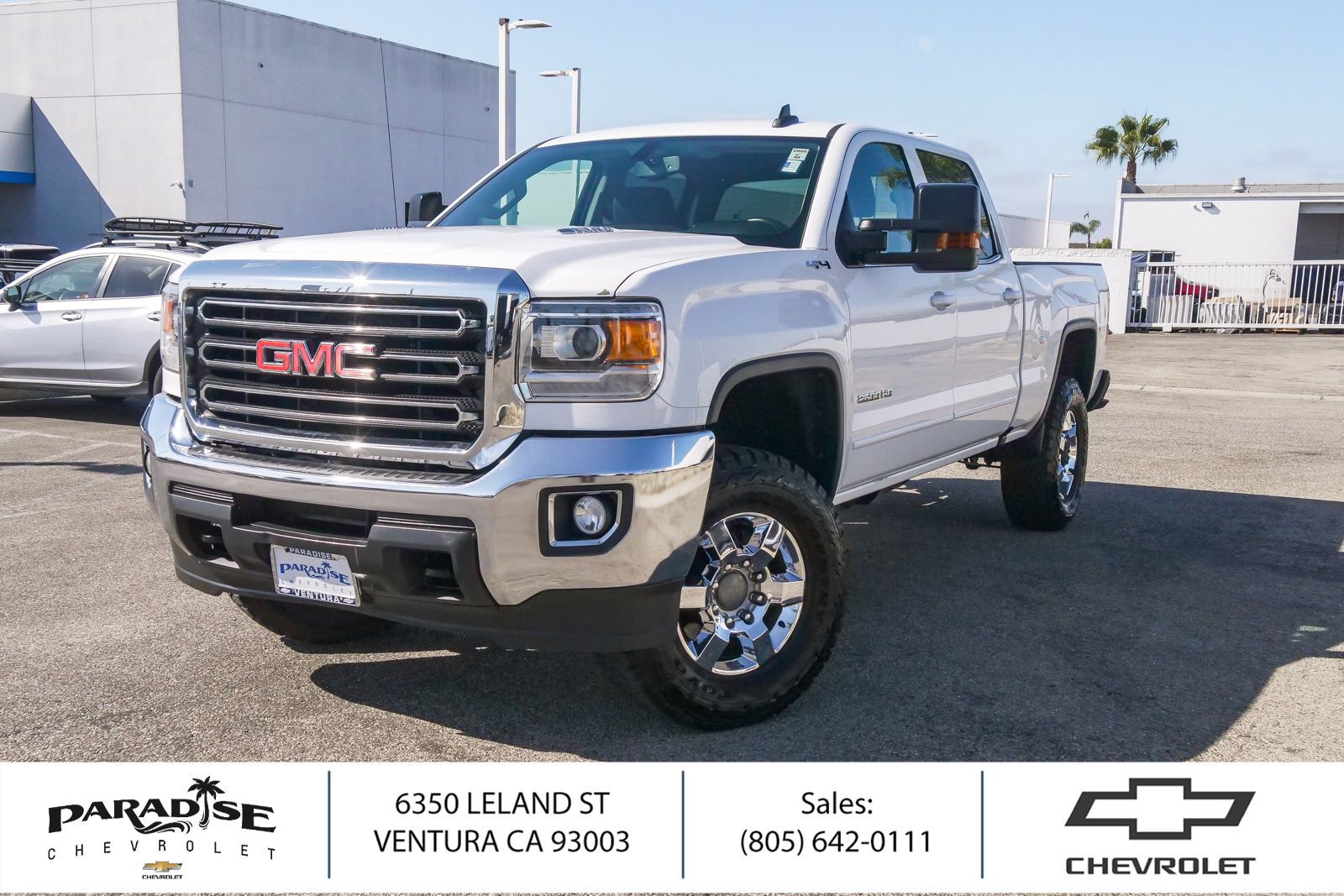 Summit White 2016 GMC Sierra 2500HD Pickup Truck Four-Wheel Drive 6-Speed Automatic