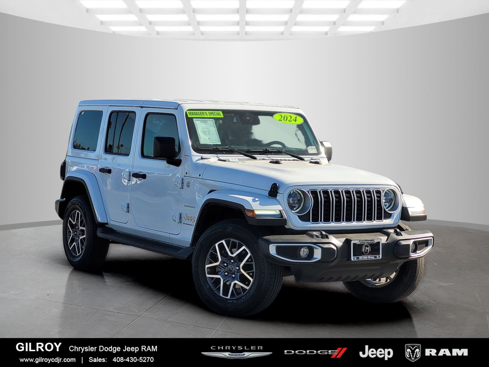 Bright White Clearcoat 2024 Jeep Wrangler SUV / Crossover Four-Wheel Drive 8-Speed Automatic