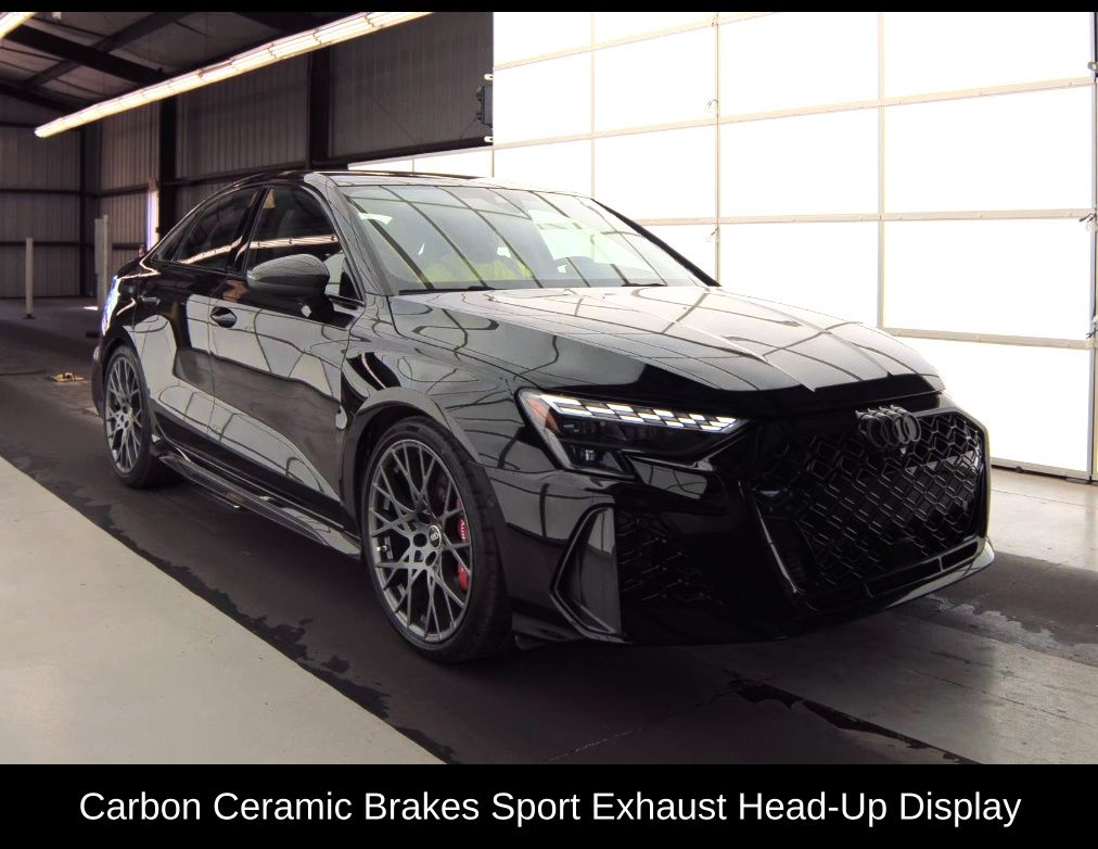 Mythos Black Metallic 2025 Audi RS 3 Sedan All-Wheel Drive 7-Speed Automatic