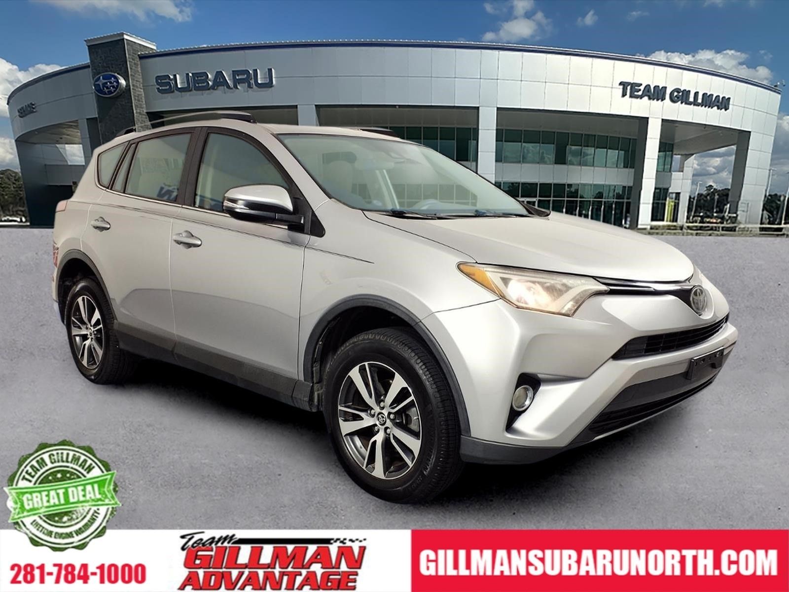 Silver Sky Metallic 2018 Toyota RAV4 XLE SUV / Crossover Front-Wheel Drive 6-Speed Automatic