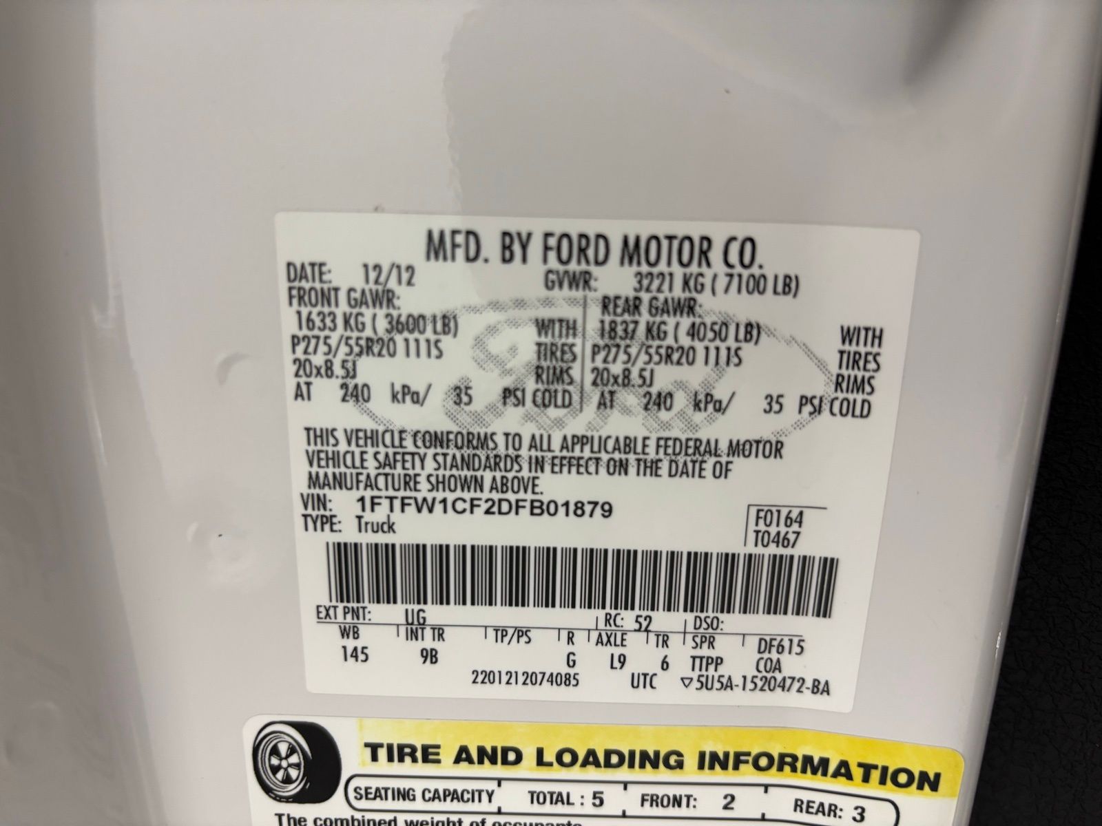 Used Car 2013 Ford F-150  Platinum For Sale Under $20,000 In Austin, Texas