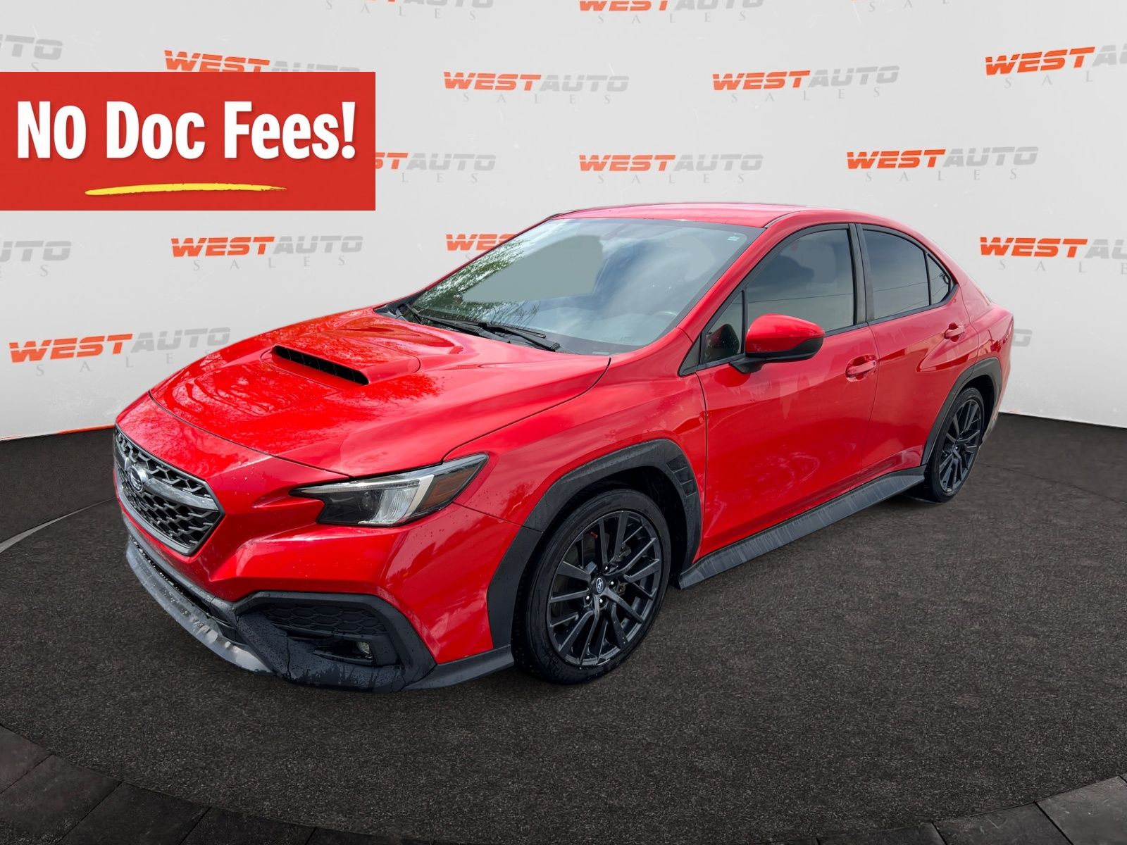 Ignition Red 2022 Subaru WRX Sedan All-Wheel Drive 6-Speed Manual