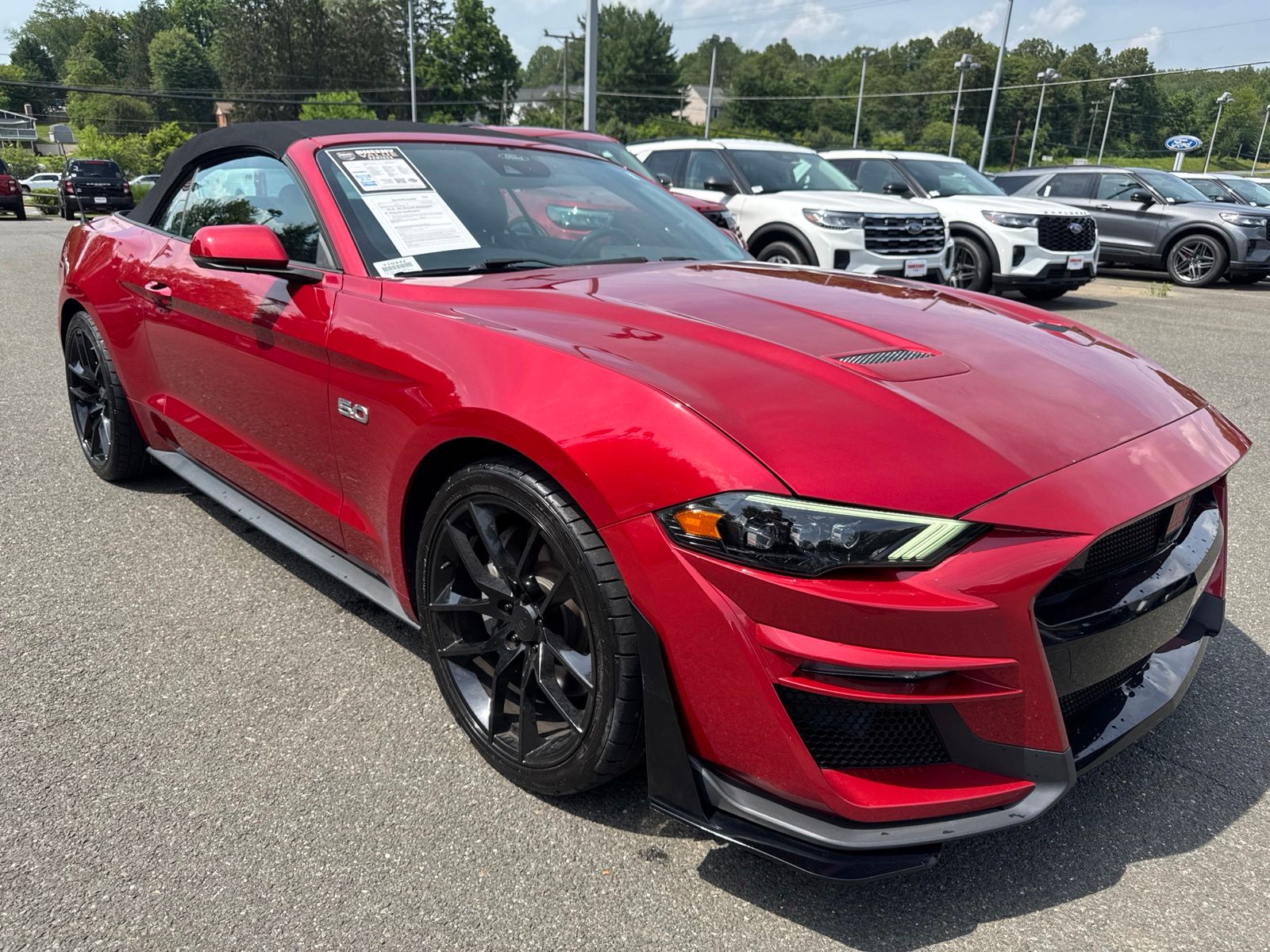Rapid Red Metallic Tinted Clearcoat 2021 Ford Mustang GT Premium Convertible RWD Convertible Rear-Wheel Drive Automatic