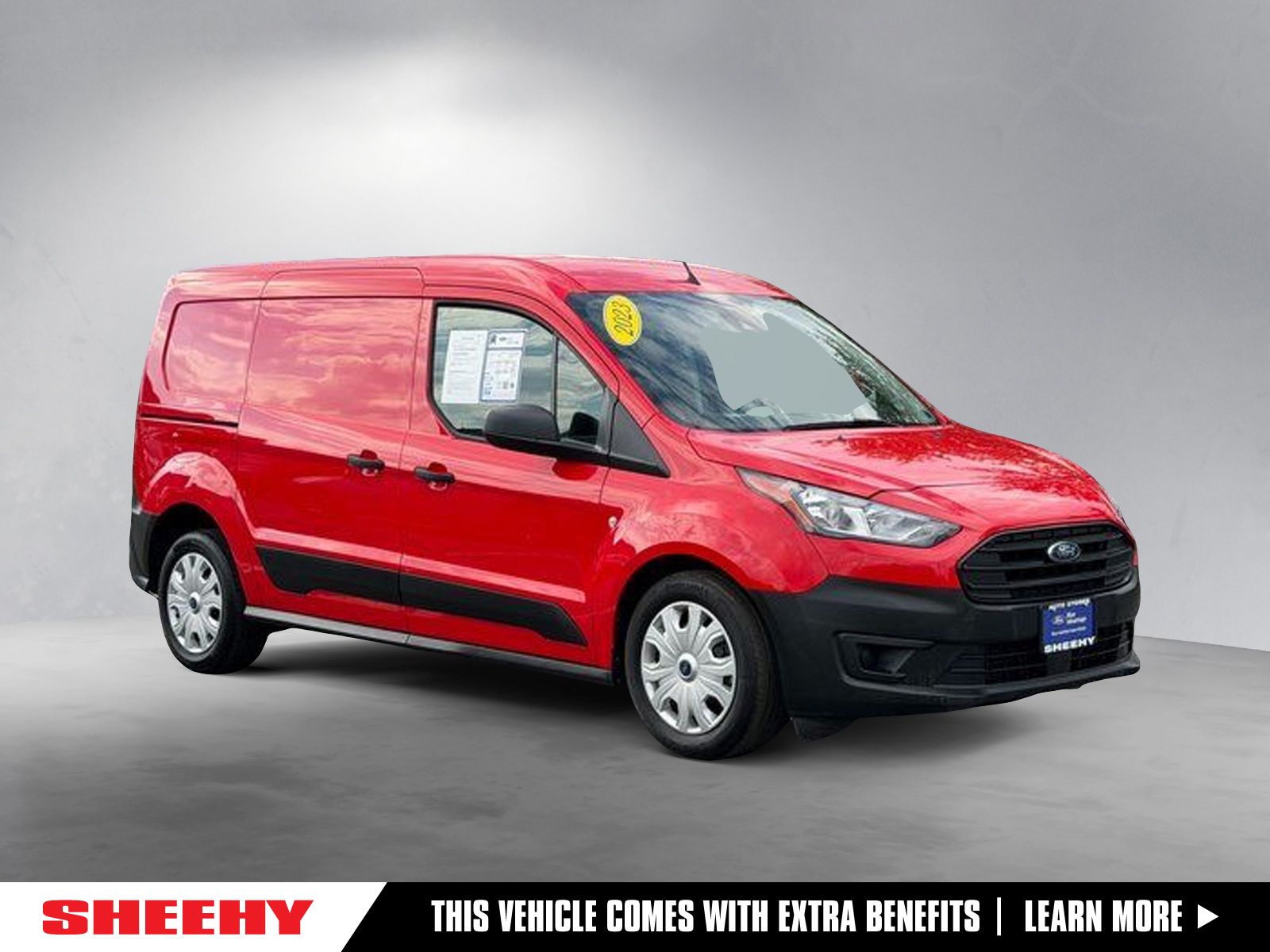 Race Red 2023 Ford Transit Connect Van Front-Wheel Drive 8-Speed Automatic