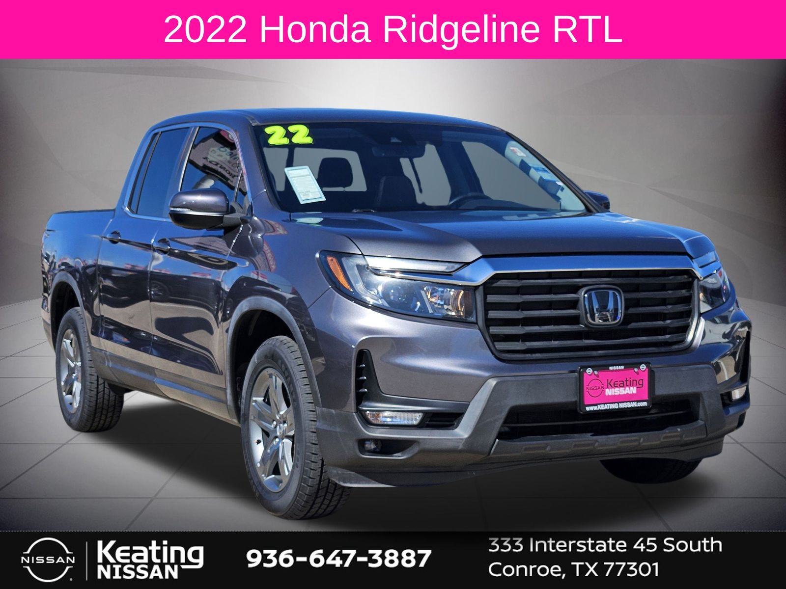 2022 Honda Ridgeline RTL Gray at AutoSavvy Houston Southwest