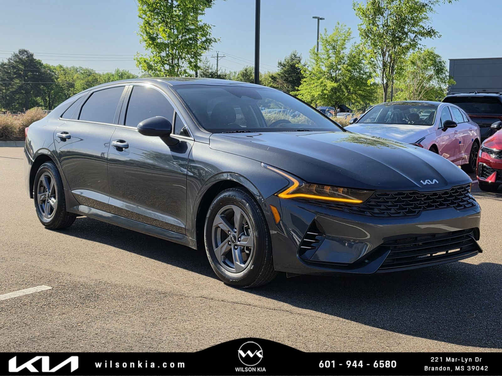 Gravity Gray 2023 Kia K5 LXS FWD Sedan Front-Wheel Drive 8-Speed Automatic