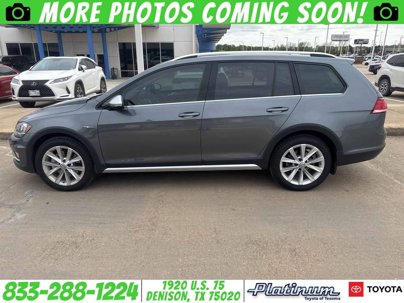 Gray 2019 Volkswagen Golf Alltrack SE 4Motion AWD Wagon All-Wheel Drive 6-Speed Dual Clutch